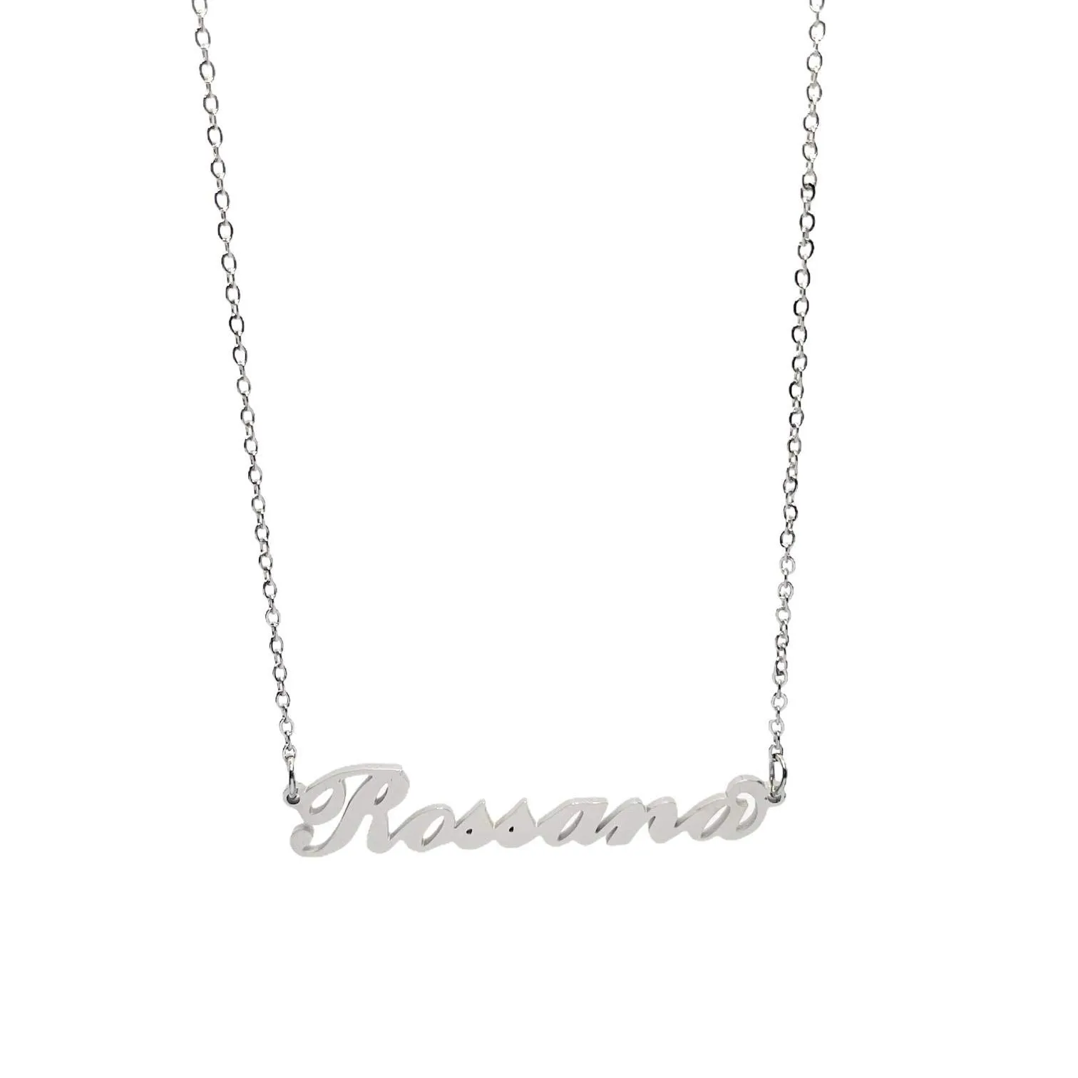 Argento e dintorni Collana in acciaio inossidabile personalizzata Rossana, colore argento - immagine 1
