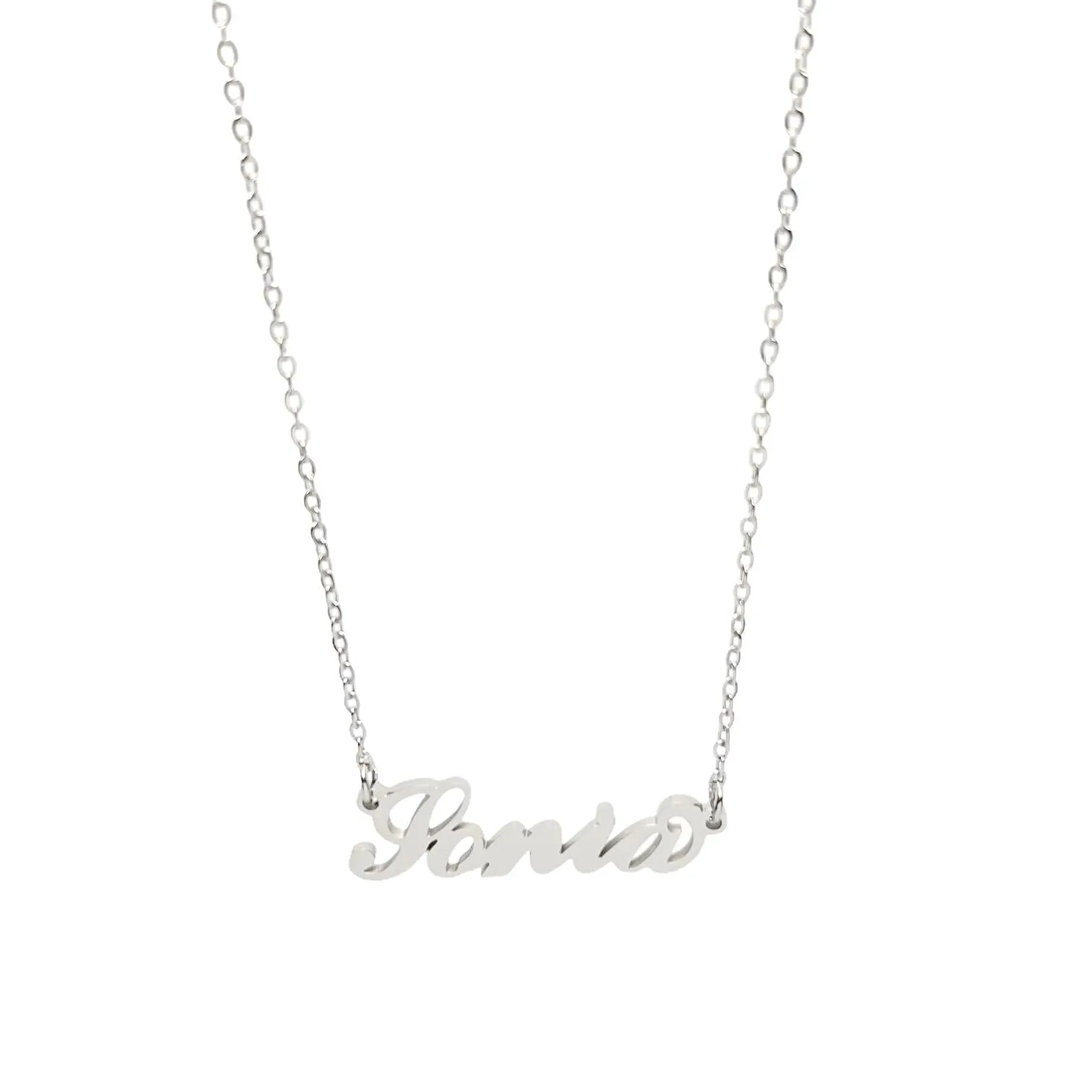 Argento e dintorni Collana in acciaio inossidabile personalizzata Sonia, colore argento - immagine 1