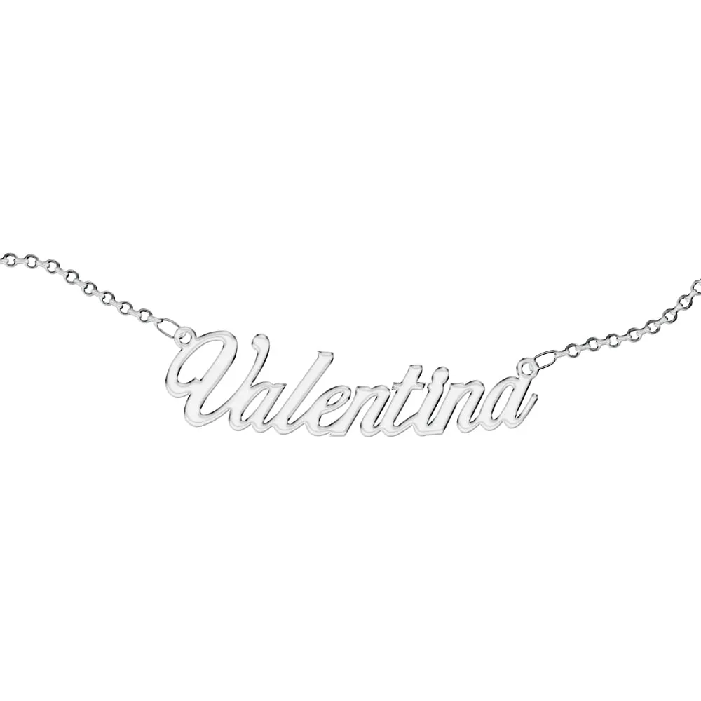 Zuffetti Collana Acciaio Inossidabile Donna con Nome Valentina - immagine 1