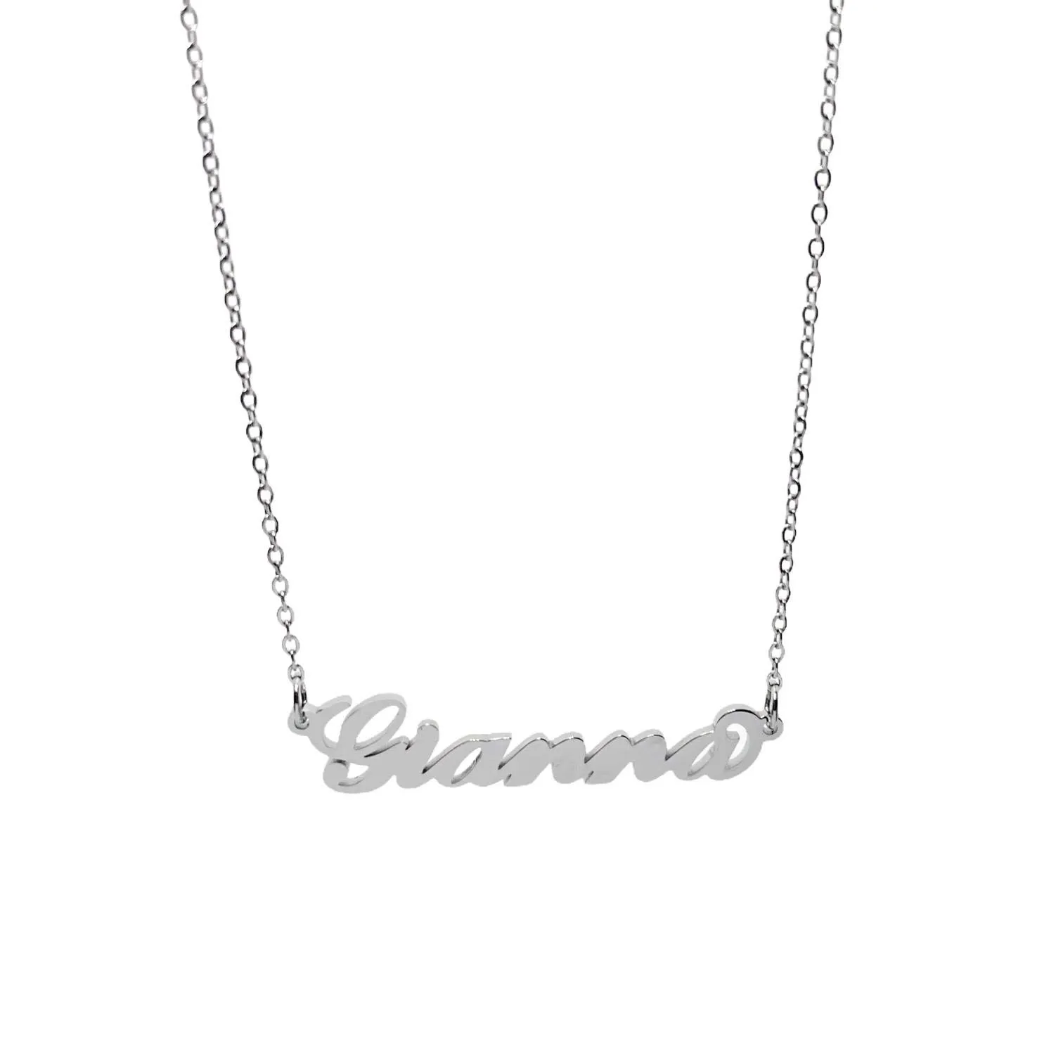 Argento e dintorni Collana in acciaio inossidabile personalizzata Gianna, colore argento - immagine 1