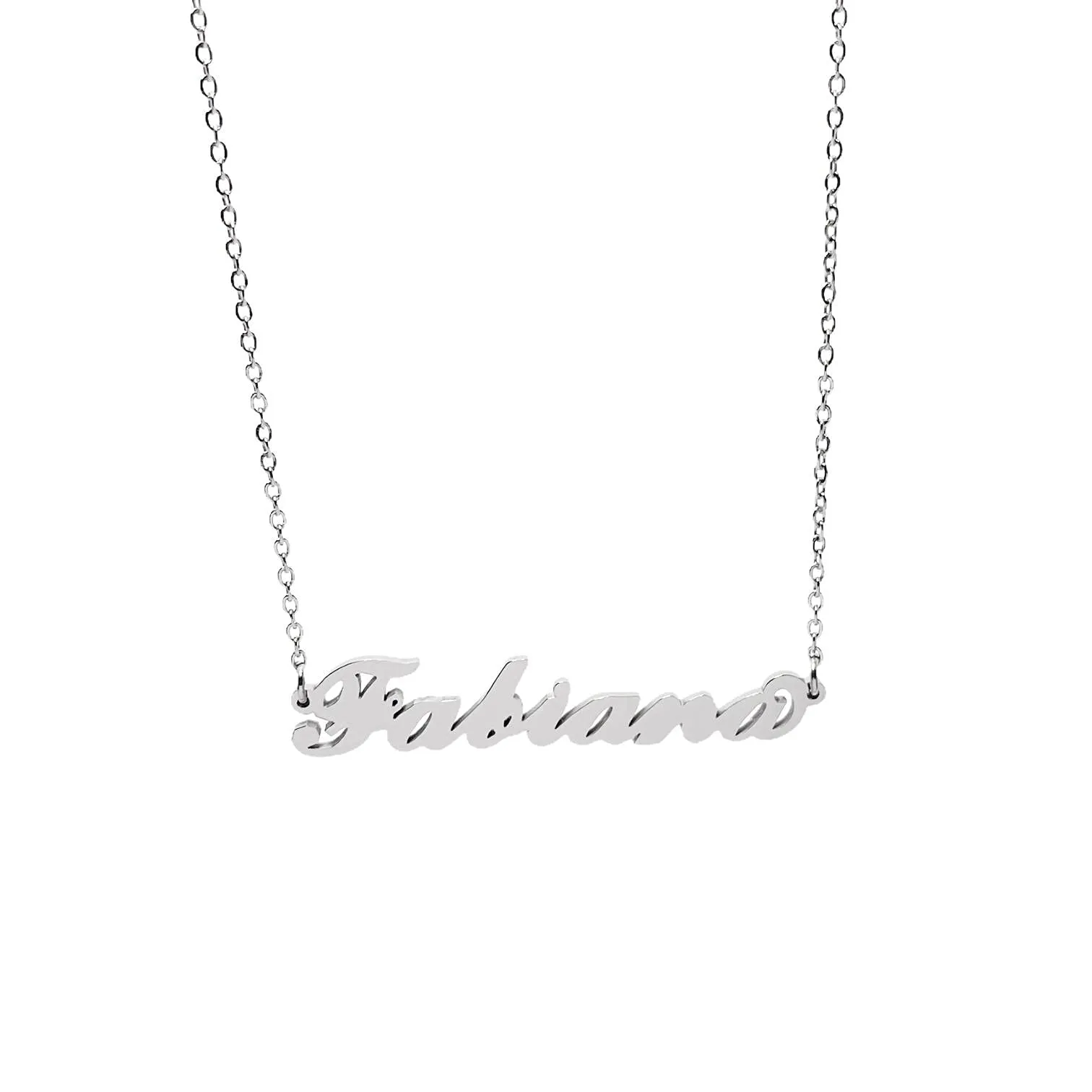Argento e dintorni Collana in acciaio inossidabile personalizzata Fabiana, colore argento - immagine 1