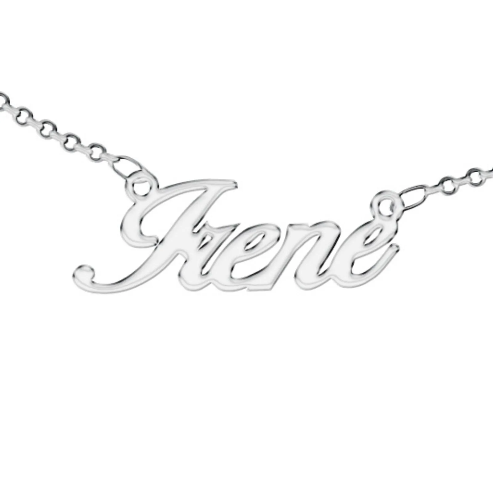 Zuffetti Collana Personalizzata con Nome da Donna, Acciaio Inossidabile Anallergico, Colore Argento (Irene) - immagine 1