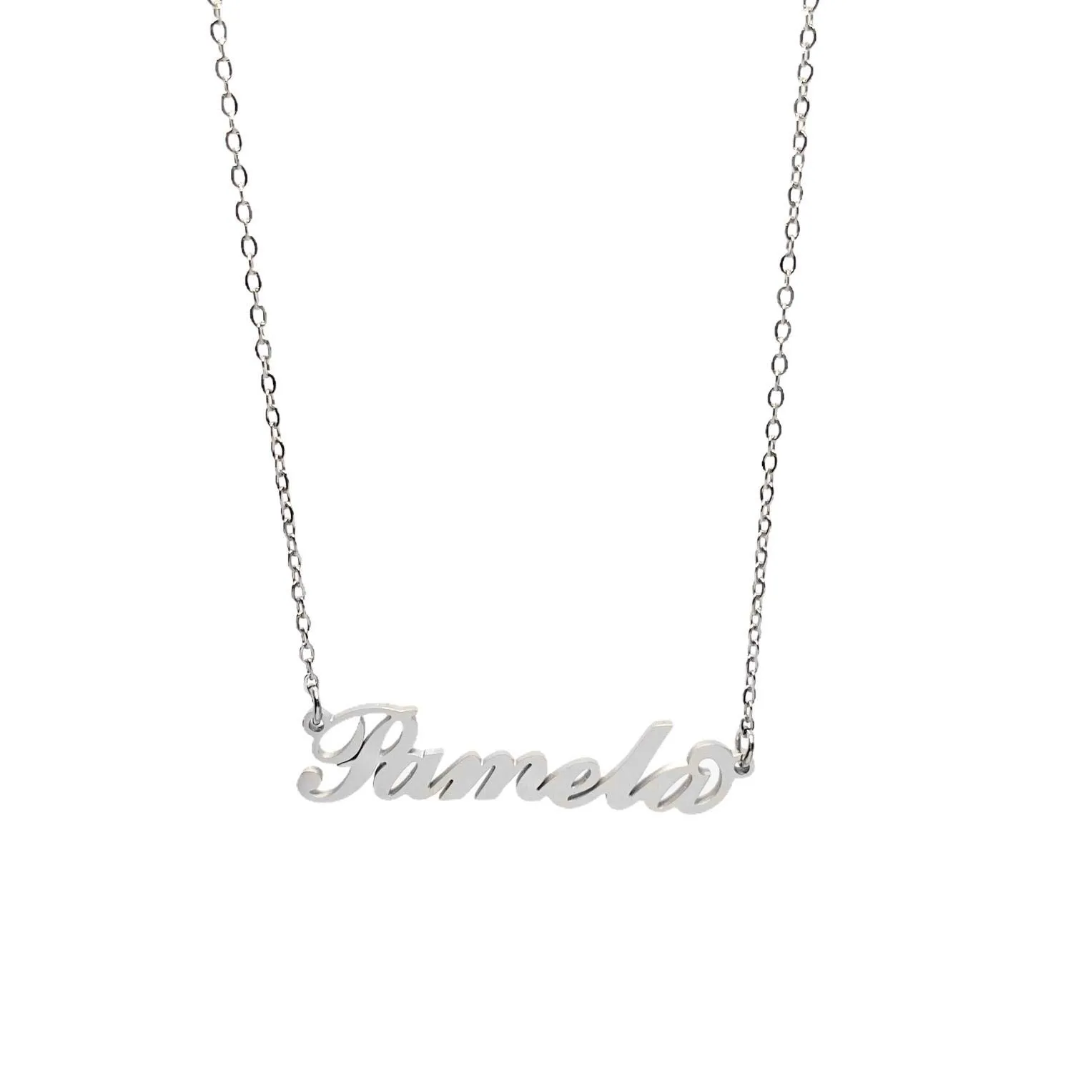 Argento e dintorni Collana in acciaio inossidabile personalizzata Pamela, argento, anallergica - immagine 1