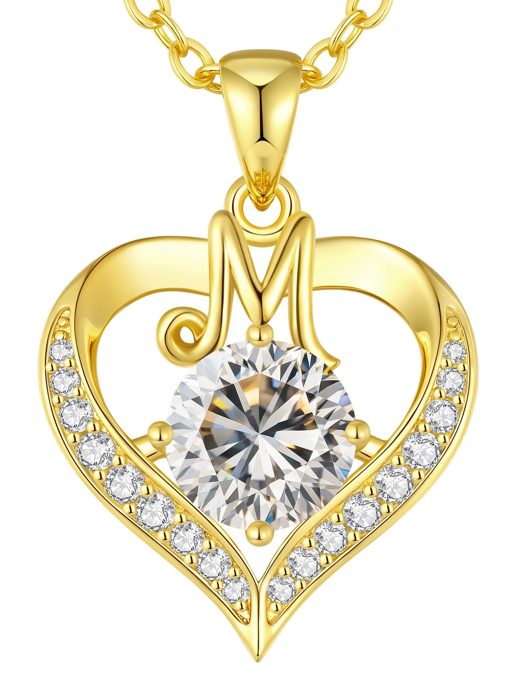 Louisa Secret Collana donna cuore Capital in oro 18K e rodio - immagine 1