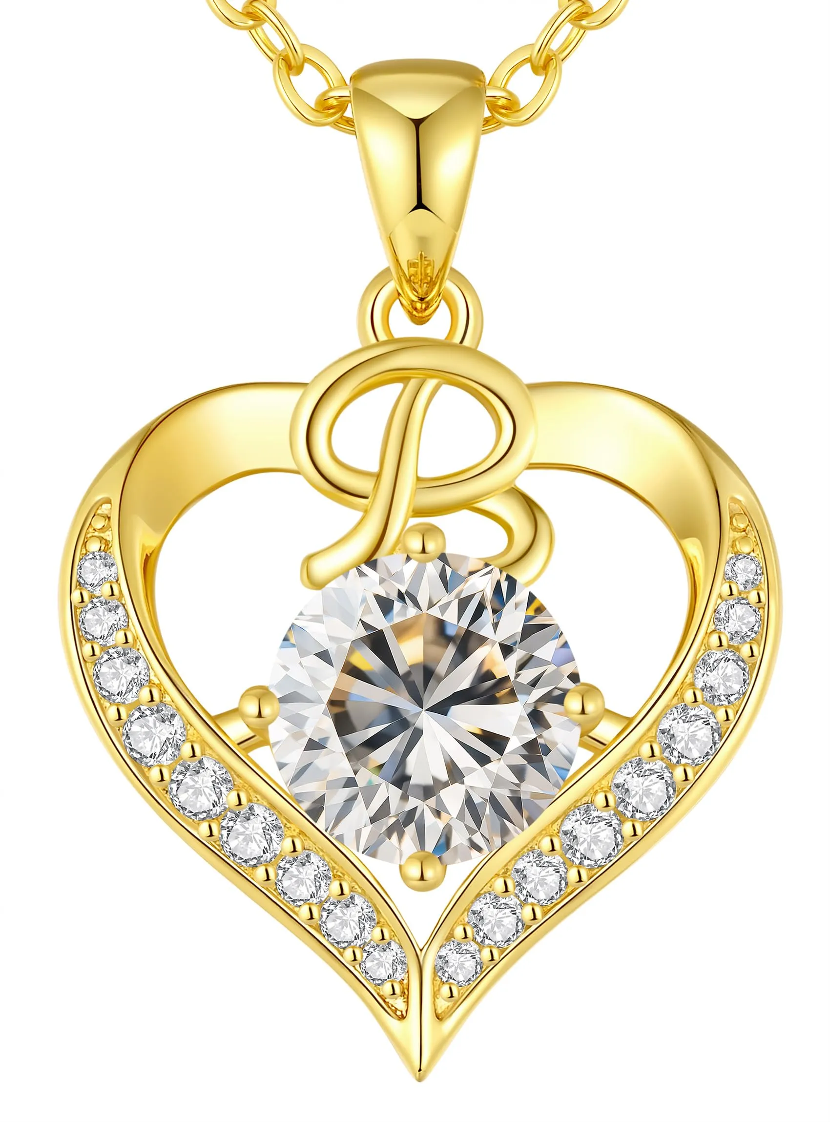 Louisa Secret Collana donna cuore Capital in Oro 18K e Rodio - immagine 1