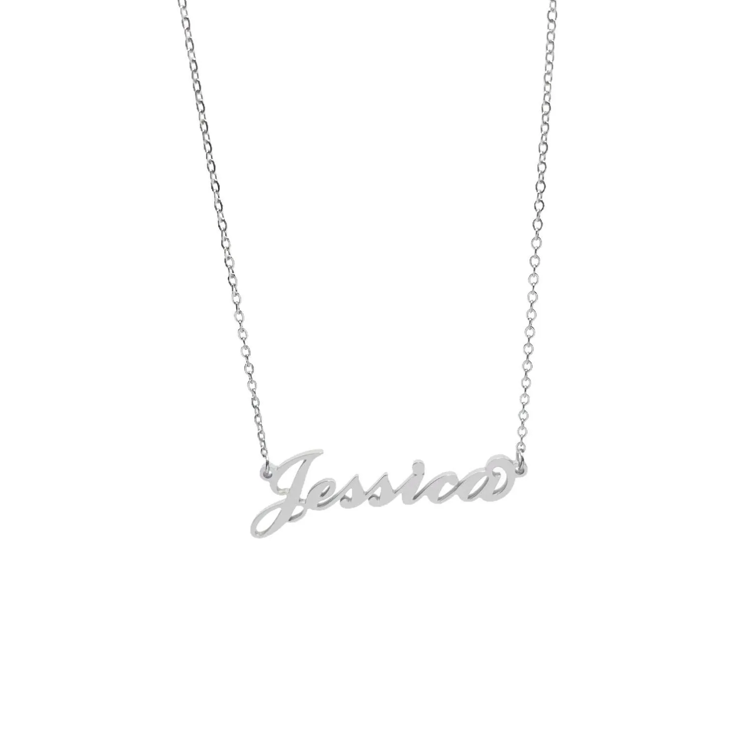 Argento e dintorni Collana in acciaio inossidabile personalizzata con nome (Jessica) colore argento - immagine 1