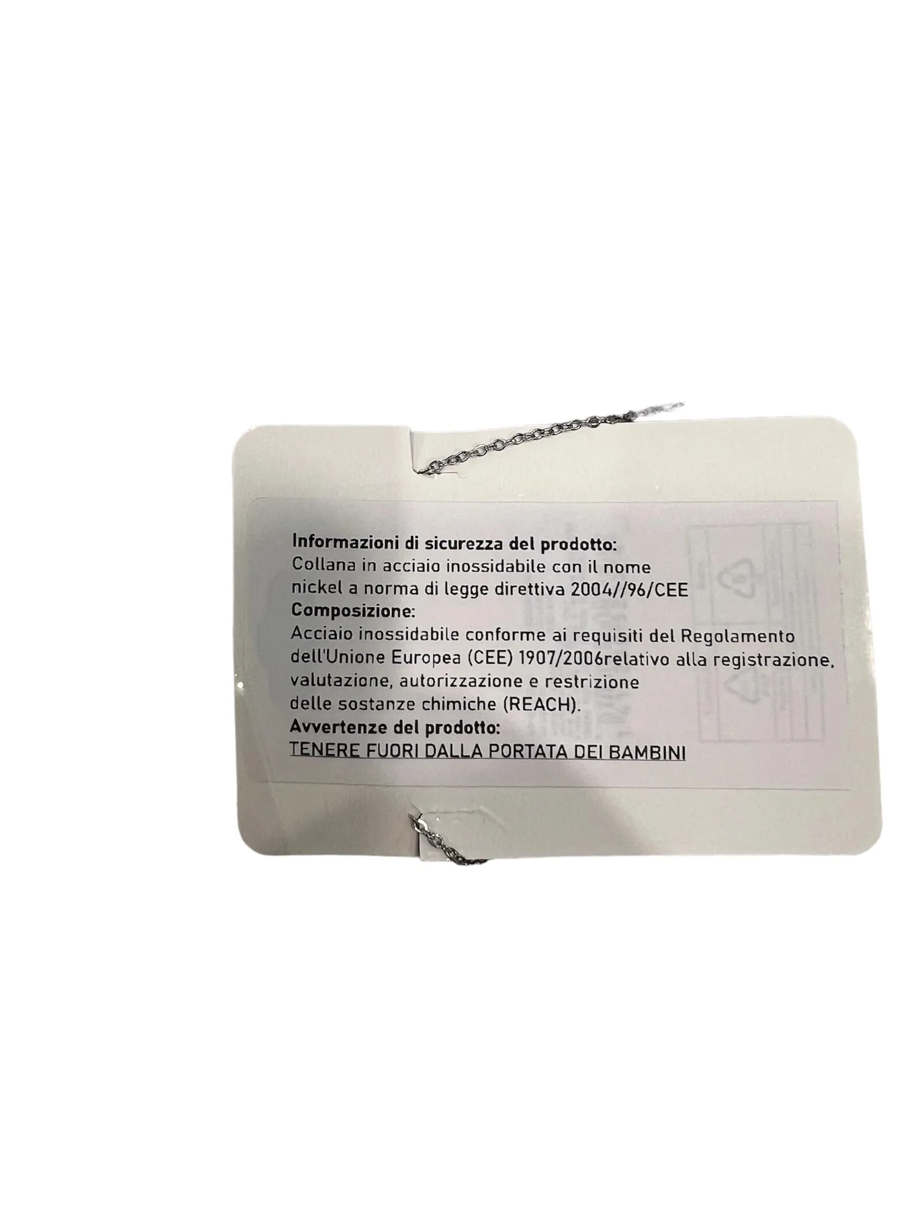 Argento e dintorni Collana in acciaio inossidabile personalizzata Silvia, colore argento, 40 cm - immagine 3
