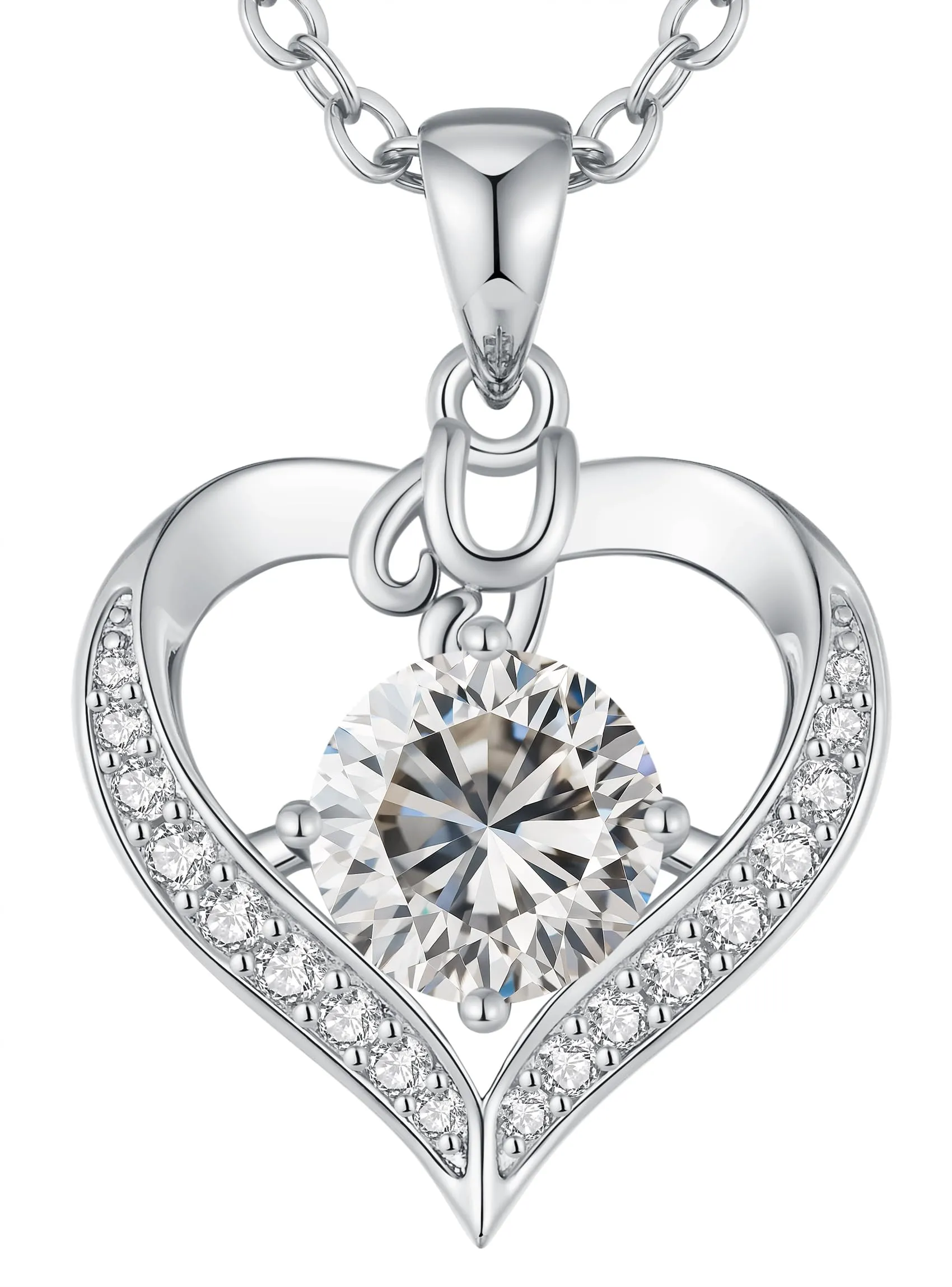 Louisa Secret Collana donna cuore Capital in Oro 18K e Rodio - immagine 1