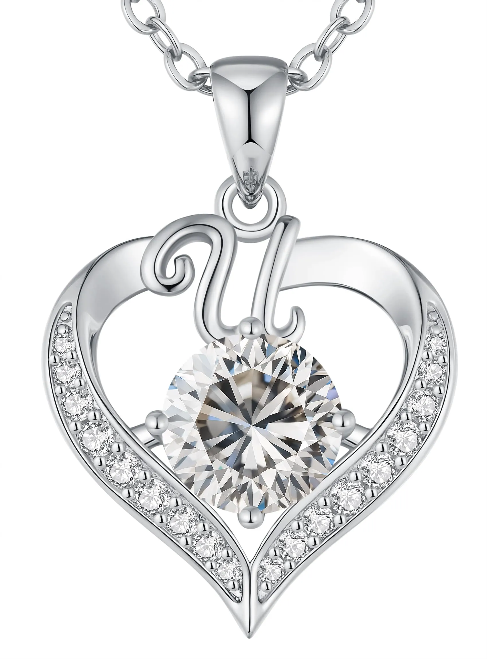 Louisa Secret Collana donna cuore Capital, Placato Rodio e Oro 18K - immagine 1