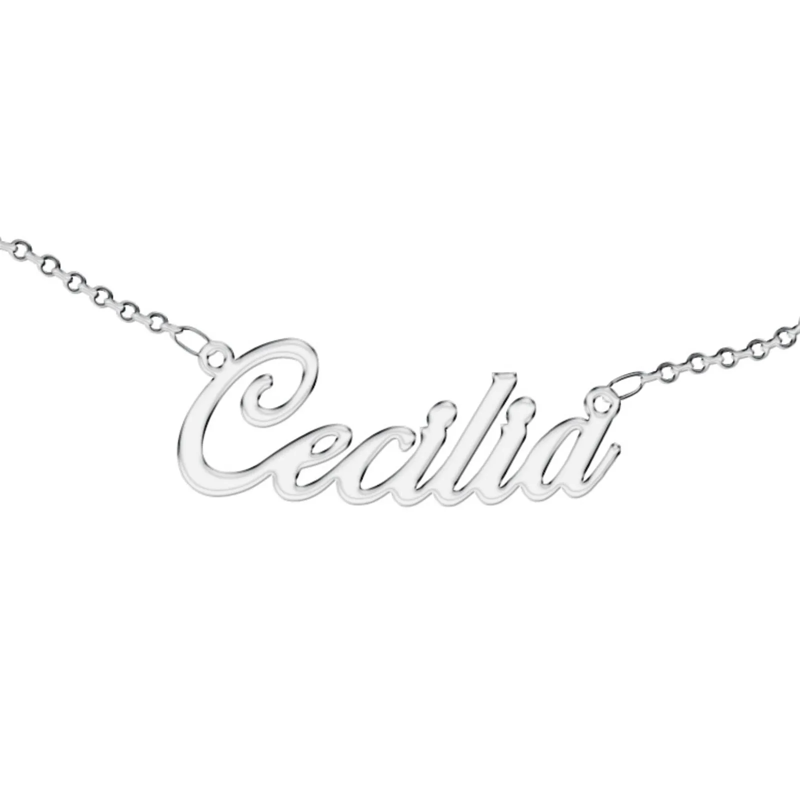 Zuffetti Collana in Acciaio Inossidabile con Nome Cecilia - immagine 1