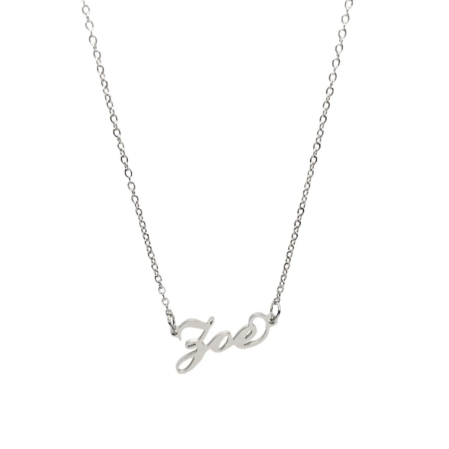 Argento e dintorni Collana in acciaio inossidabile personalizzata Zoe, colore argento, 40 cm - immagine 1