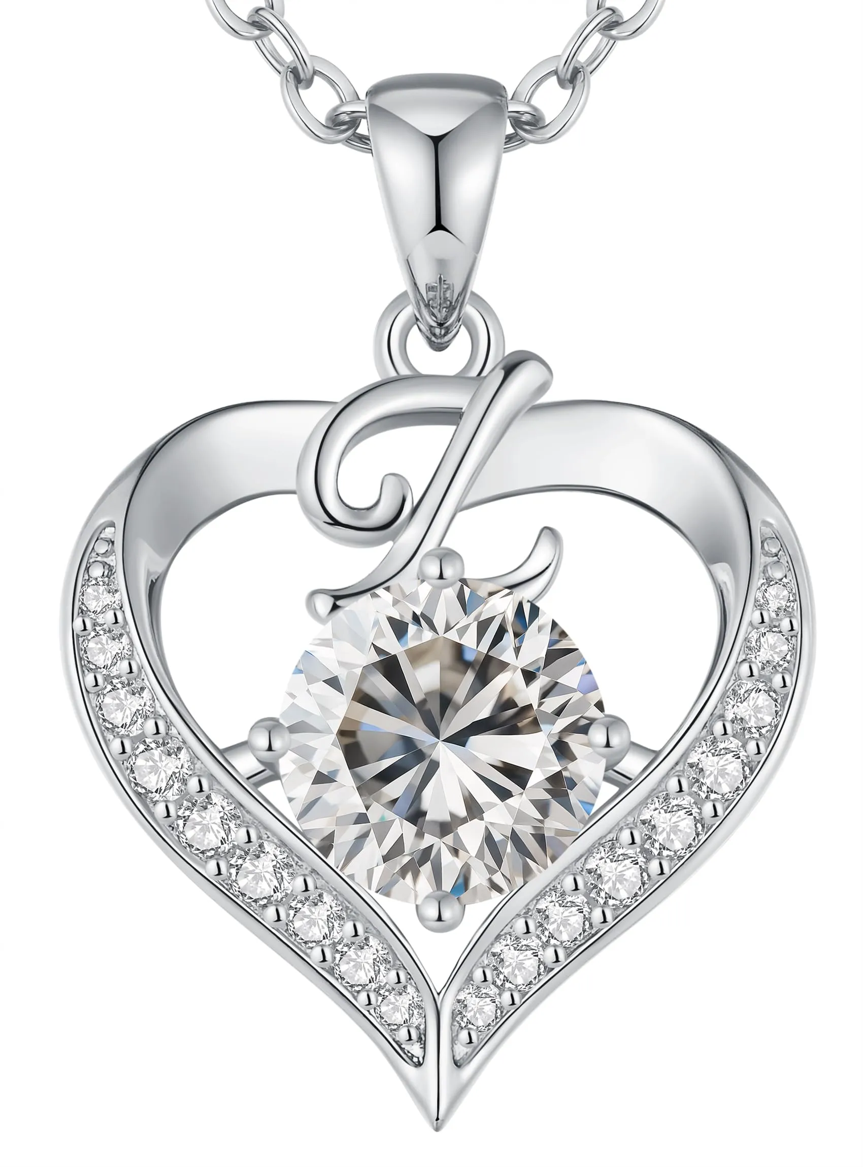 Louisa Secret Collana Donna Cuore Capital in Oro 18K e Rodio - immagine 1