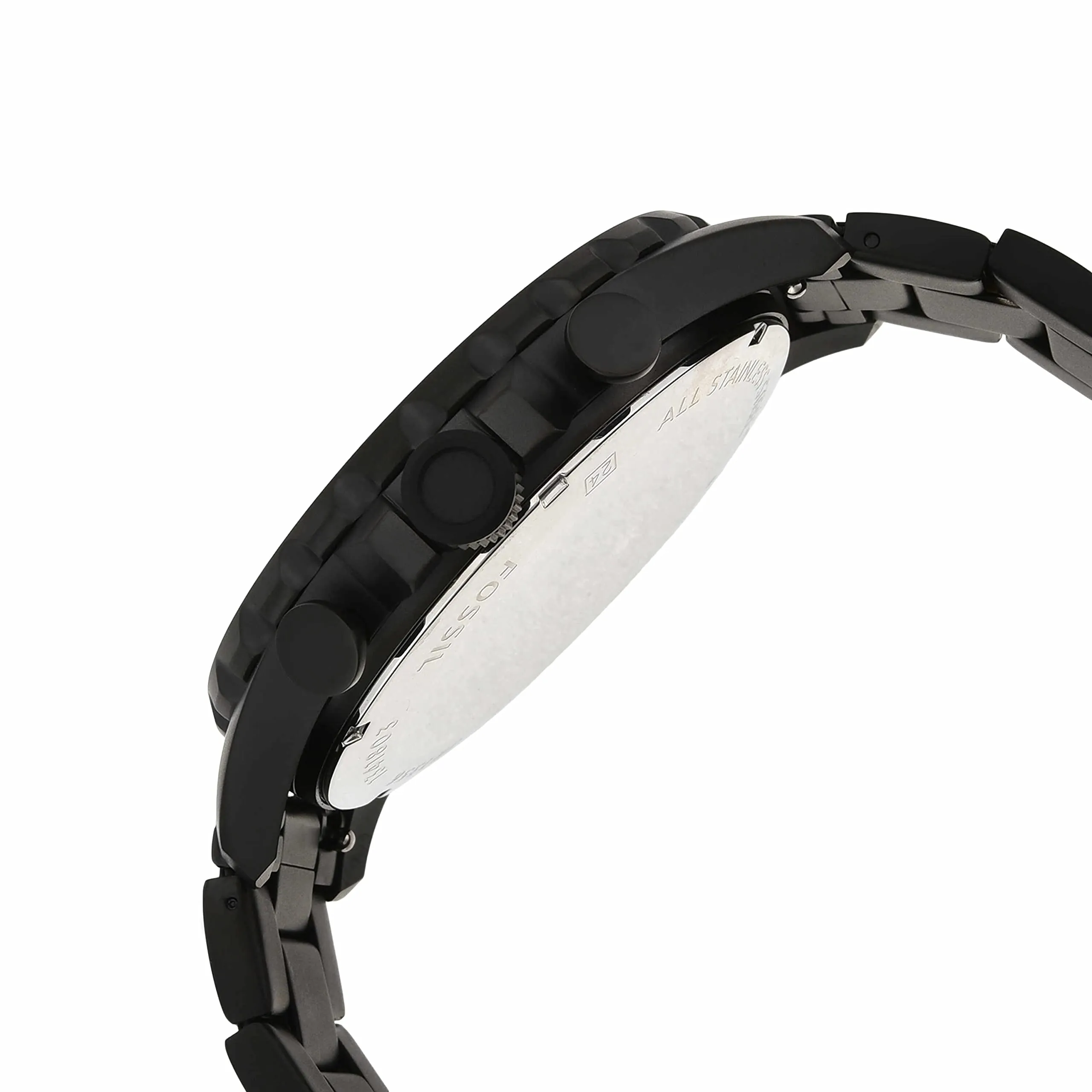 Fossil Nate Orologio da Uomo Cronografo JR1356, Acciaio Inossidabile Nero, 50 mm, Nero e Marrone - immagine 5