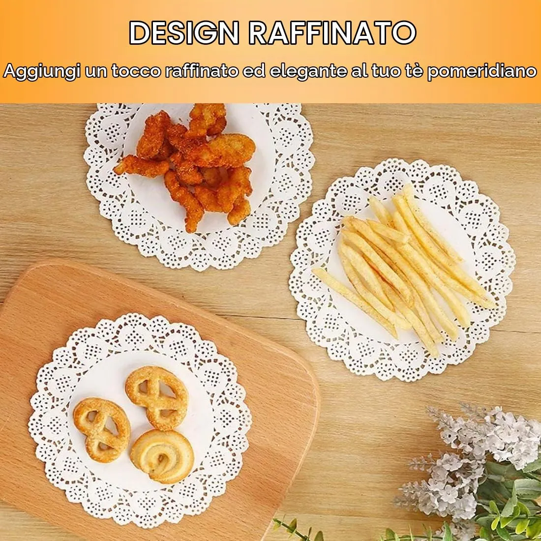LAKPYN Centrini in Carta Pizzo, 150 Pezzi - immagine 4