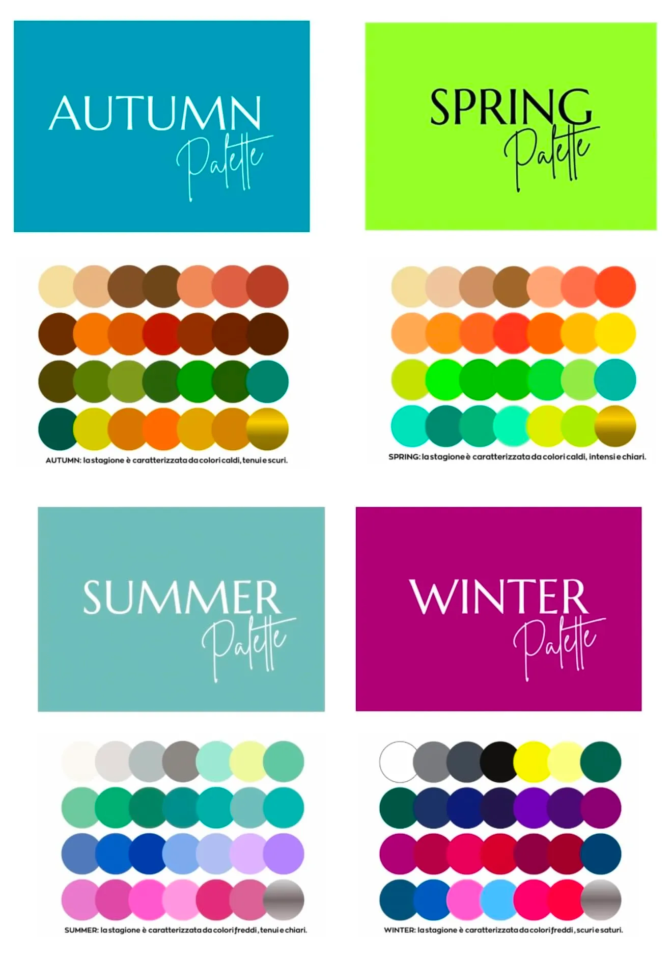 Maison Image Academy Palette Armocromia Macrostagioni Formato Maxi - Spring (1 Palette) - immagine 4