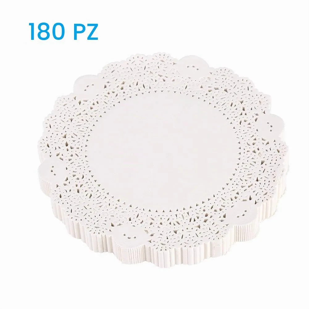 TOPINCN Centrini di Carta Decorativi Rotondi, 180 Pezzi, 10.5 pollici (26.5cm) - immagine 8