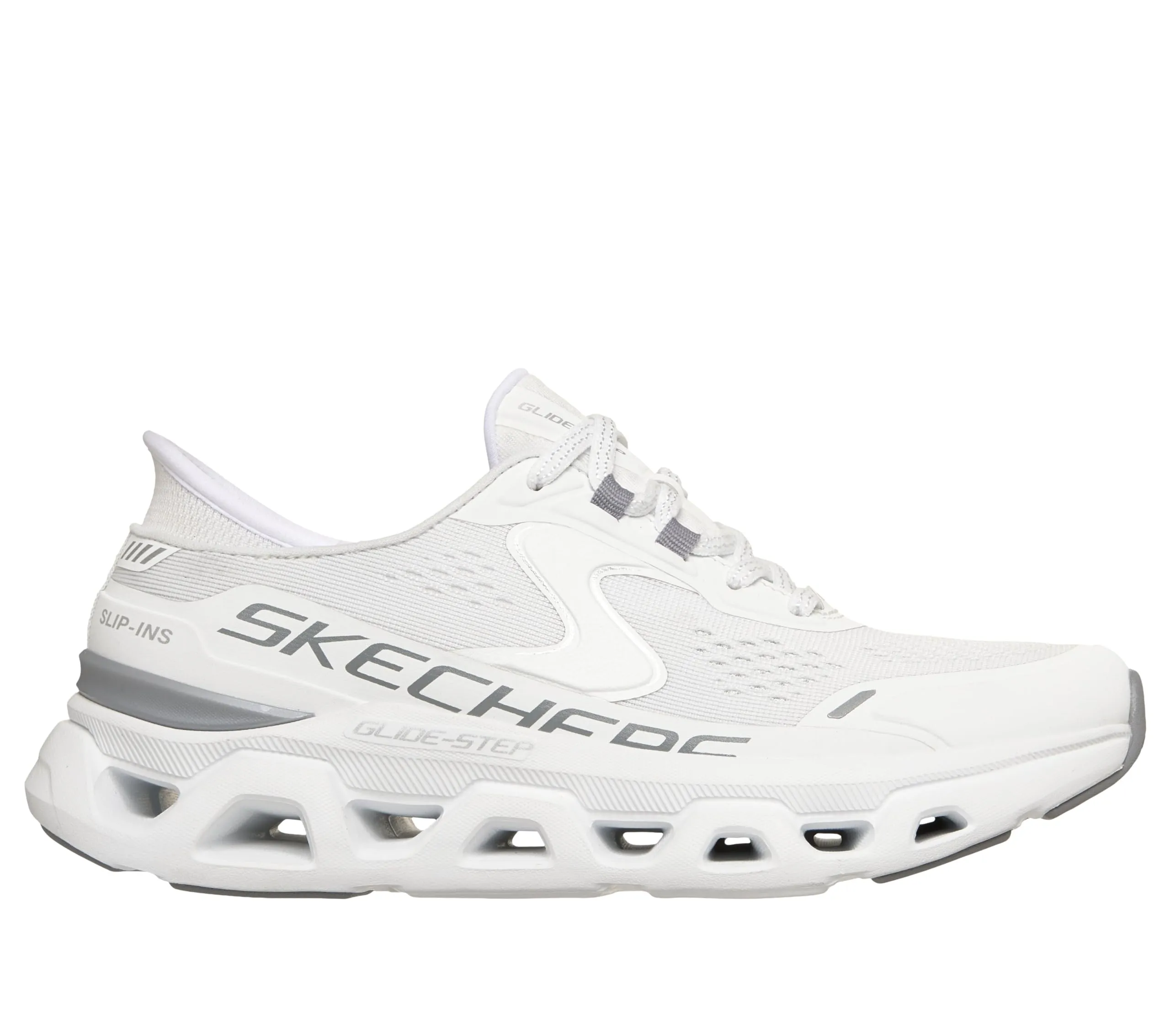 Skechers Donna Glide-Step Altus Scarpe da Allenamento, White Synthetic/Mesh/Trim, 38 EU - immagine 1