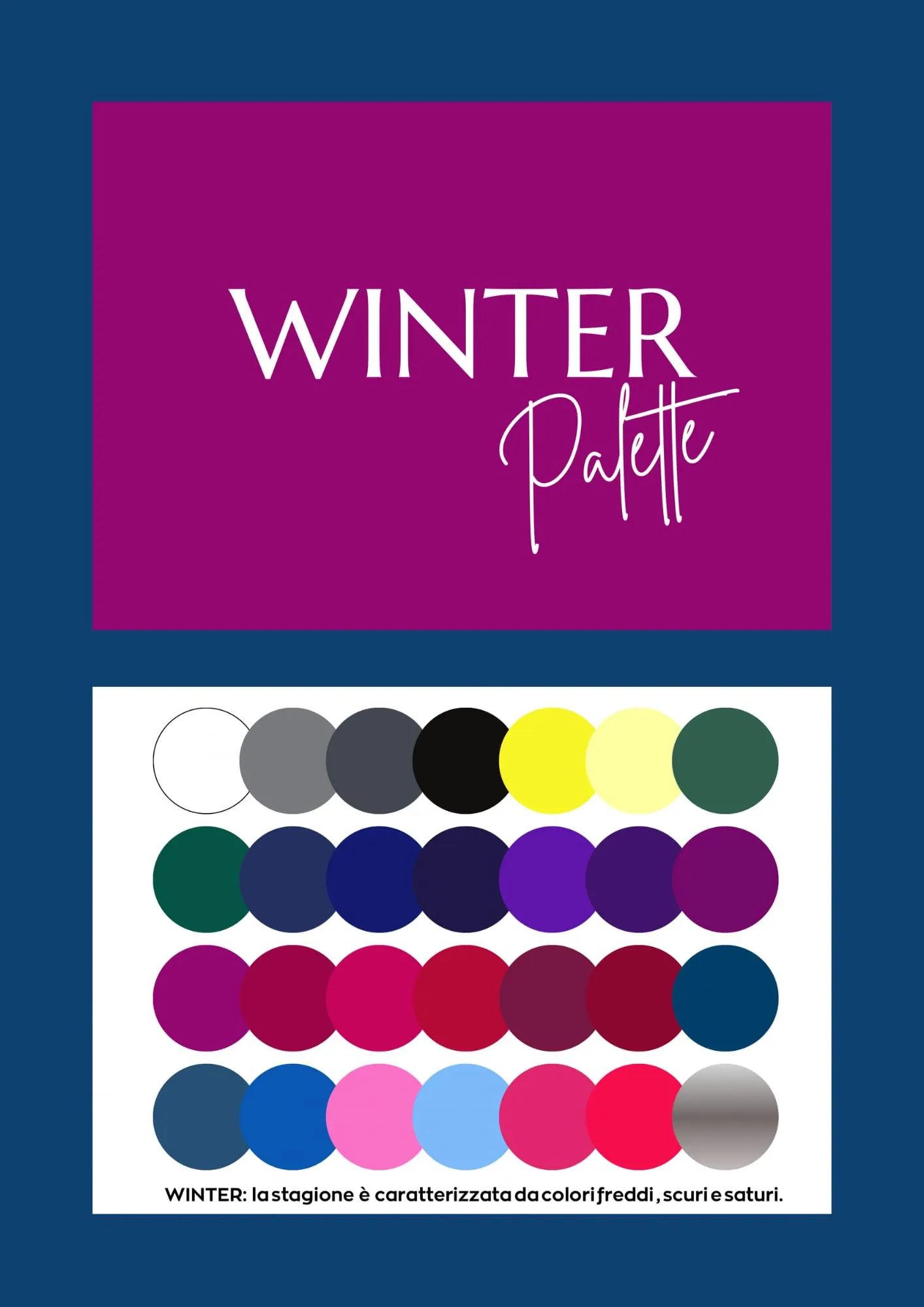 Maison Image Academy Palette Armocromia Macrostagioni Formato Maxi Winter - 1 Palette - immagine 2