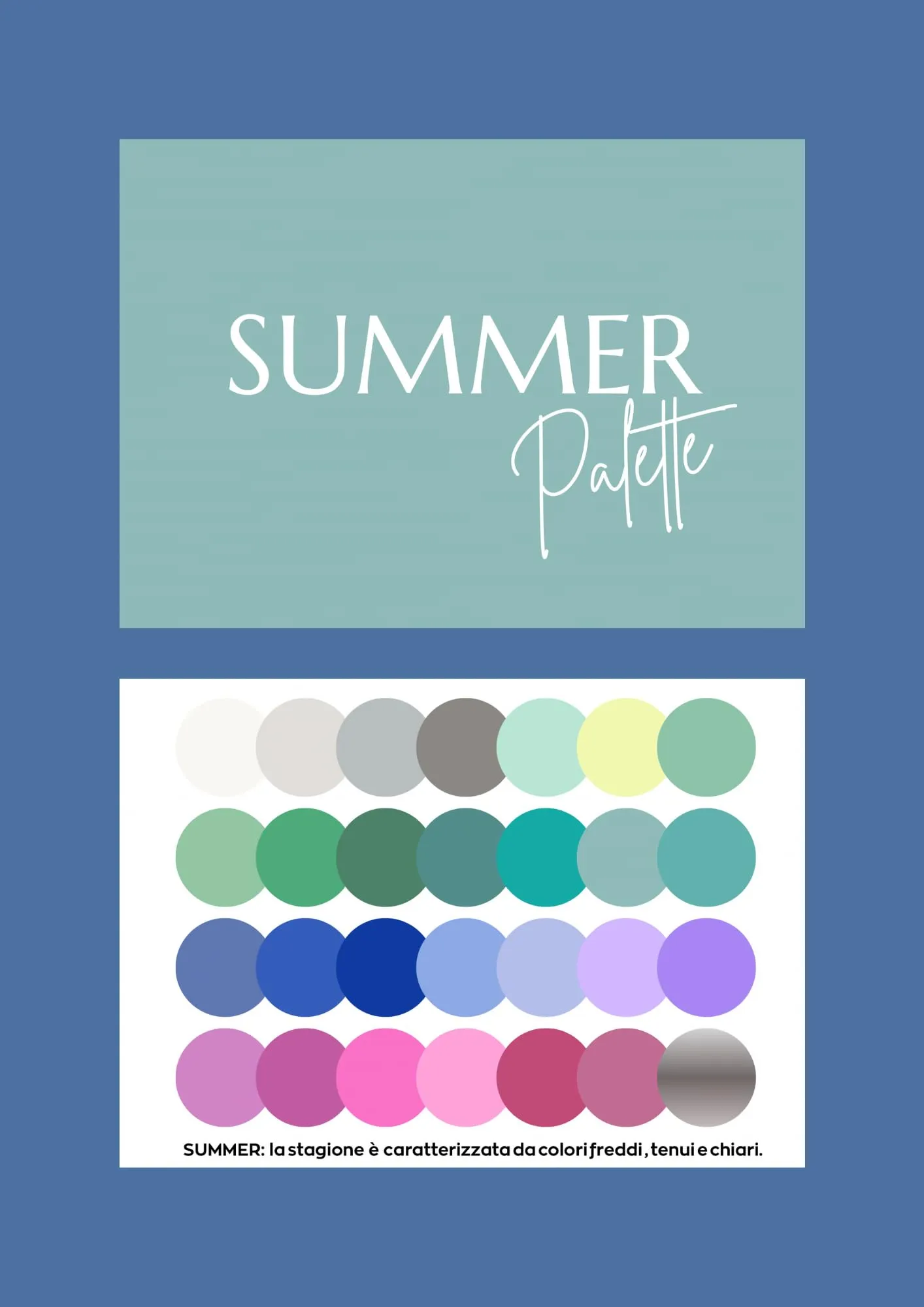 Maison Image Academy Palette Armocromia Macrostagioni Formato Maxi - Summer (1 Palette) - immagine 2
