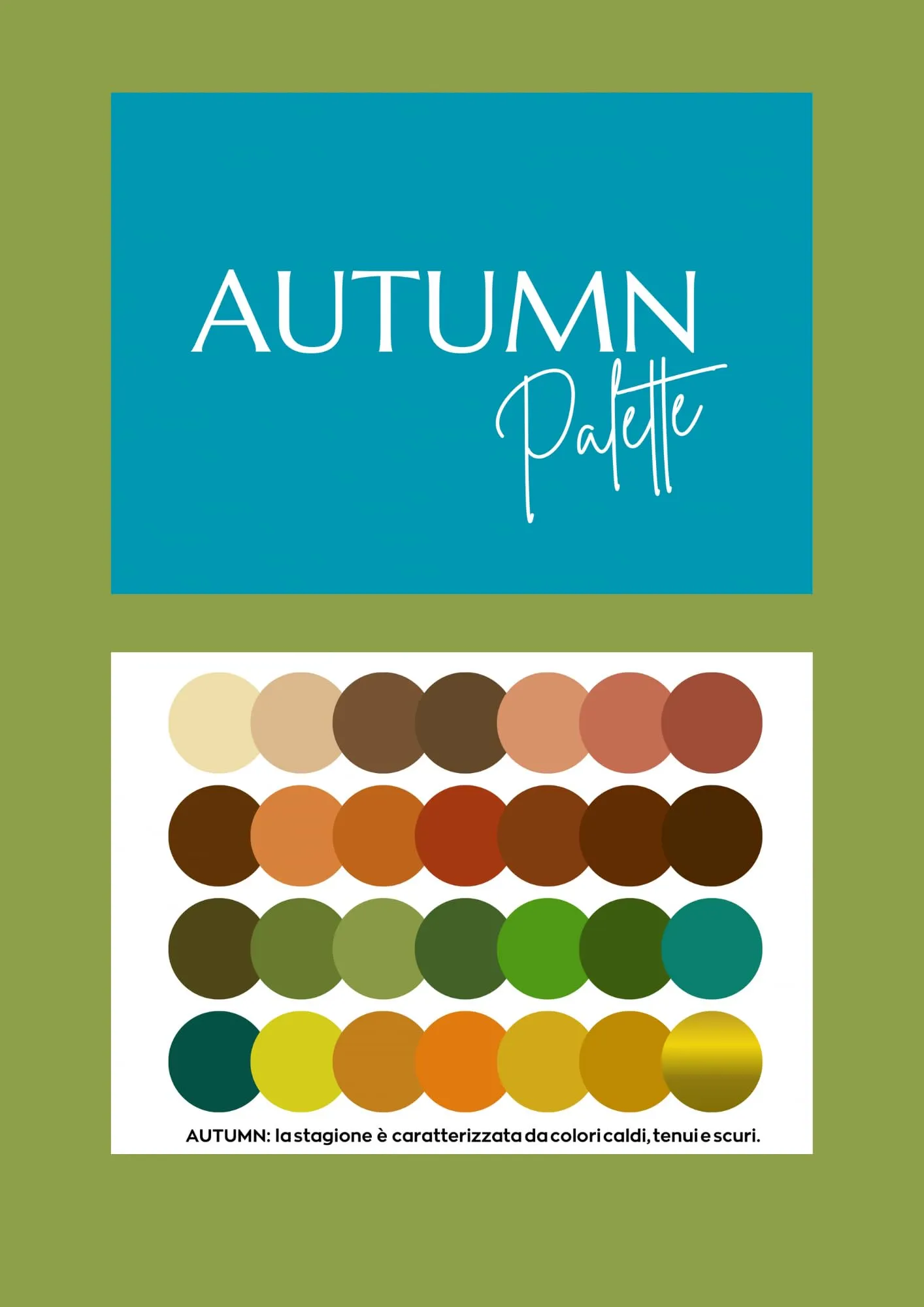 Maison Image Academy Palette Armocromia Macrostagioni Formato Maxi Autumn - 1 Palette - immagine 2
