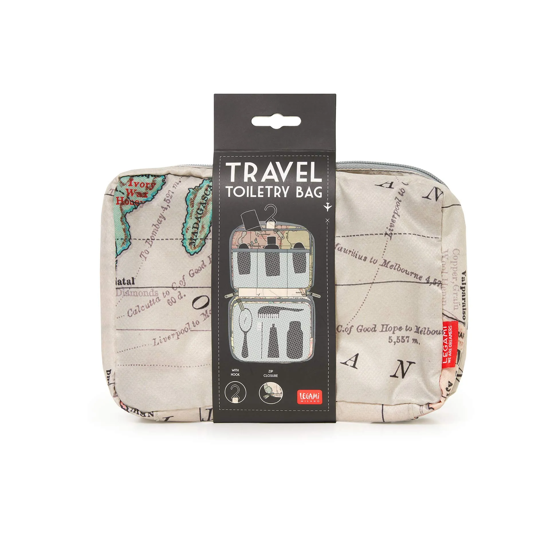 Legami Beauty Case da Viaggio, Map - immagine 3