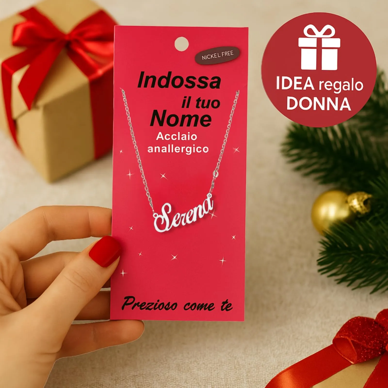 Zuffetti Collana in Acciaio Inossidabile Donna con Nome Anita - Argento - immagine 7
