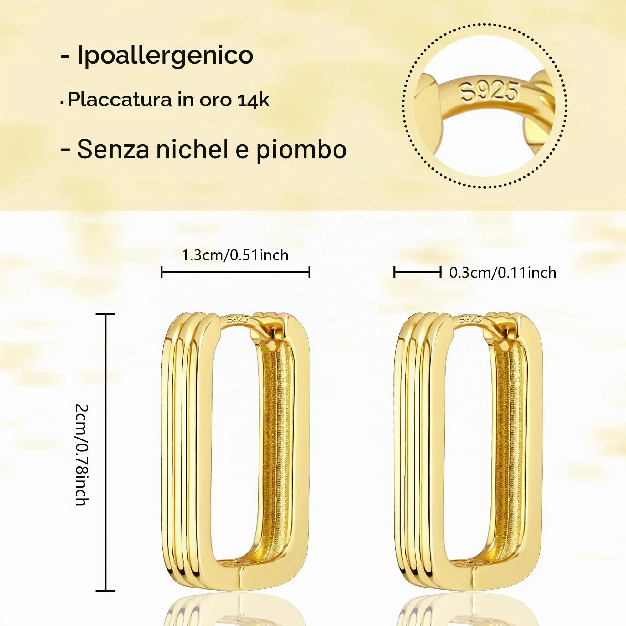 ALEXCRAFT Orecchini a Cerchio in Argento, 13 mm, KPDE888H - immagine 7