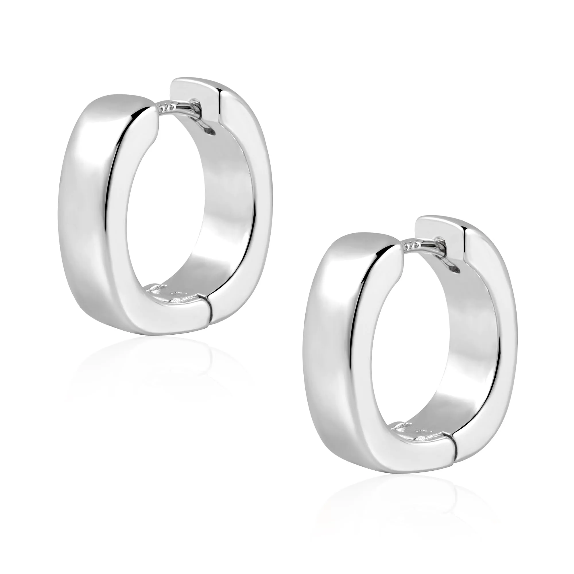 ALEXCRAFT Orecchini a cerchio in argento, 14 mm - immagine 1