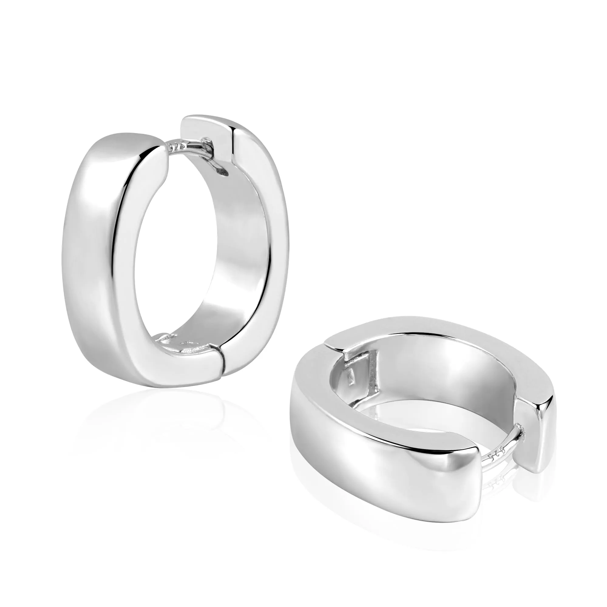 ALEXCRAFT Orecchini a cerchio in argento, 14 mm - immagine 2