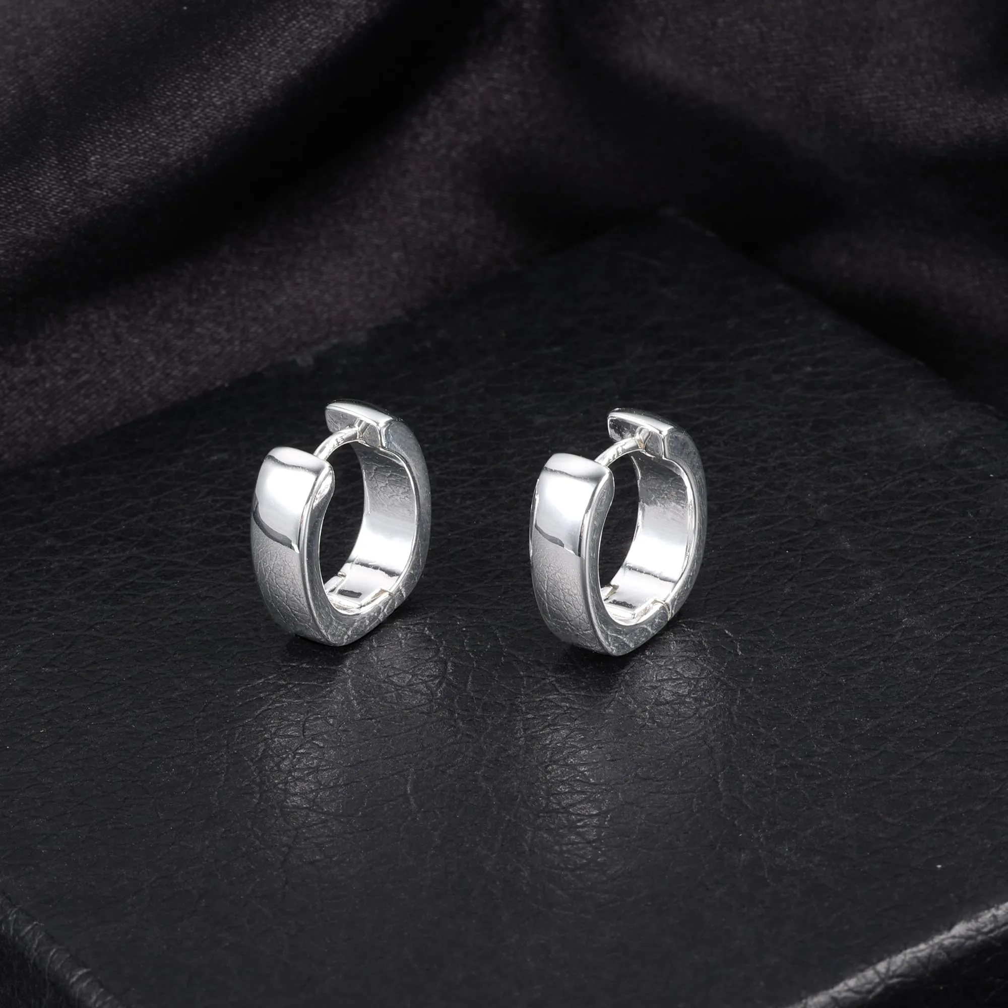 ALEXCRAFT Orecchini a cerchio in argento, 14 mm - immagine 6