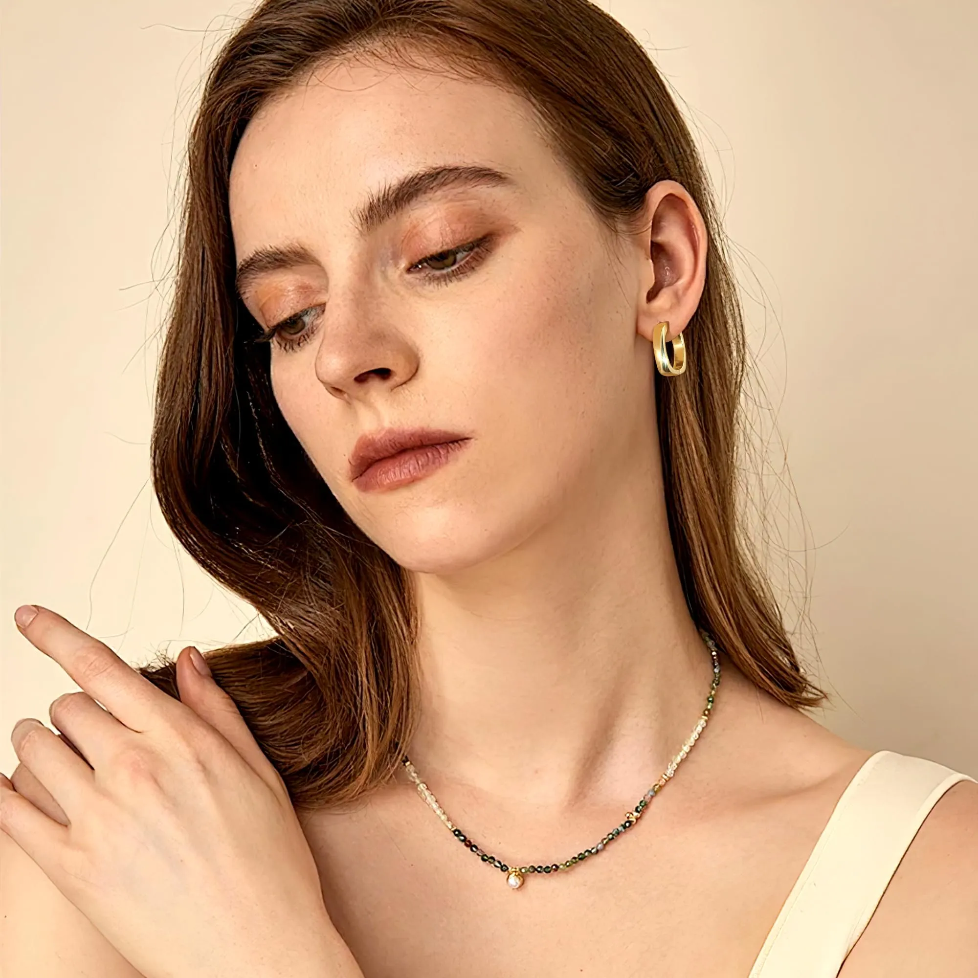 ALEXCRAFT Orecchini a Cerchio in Argento, 16 mm, Colore Oro - immagine 4