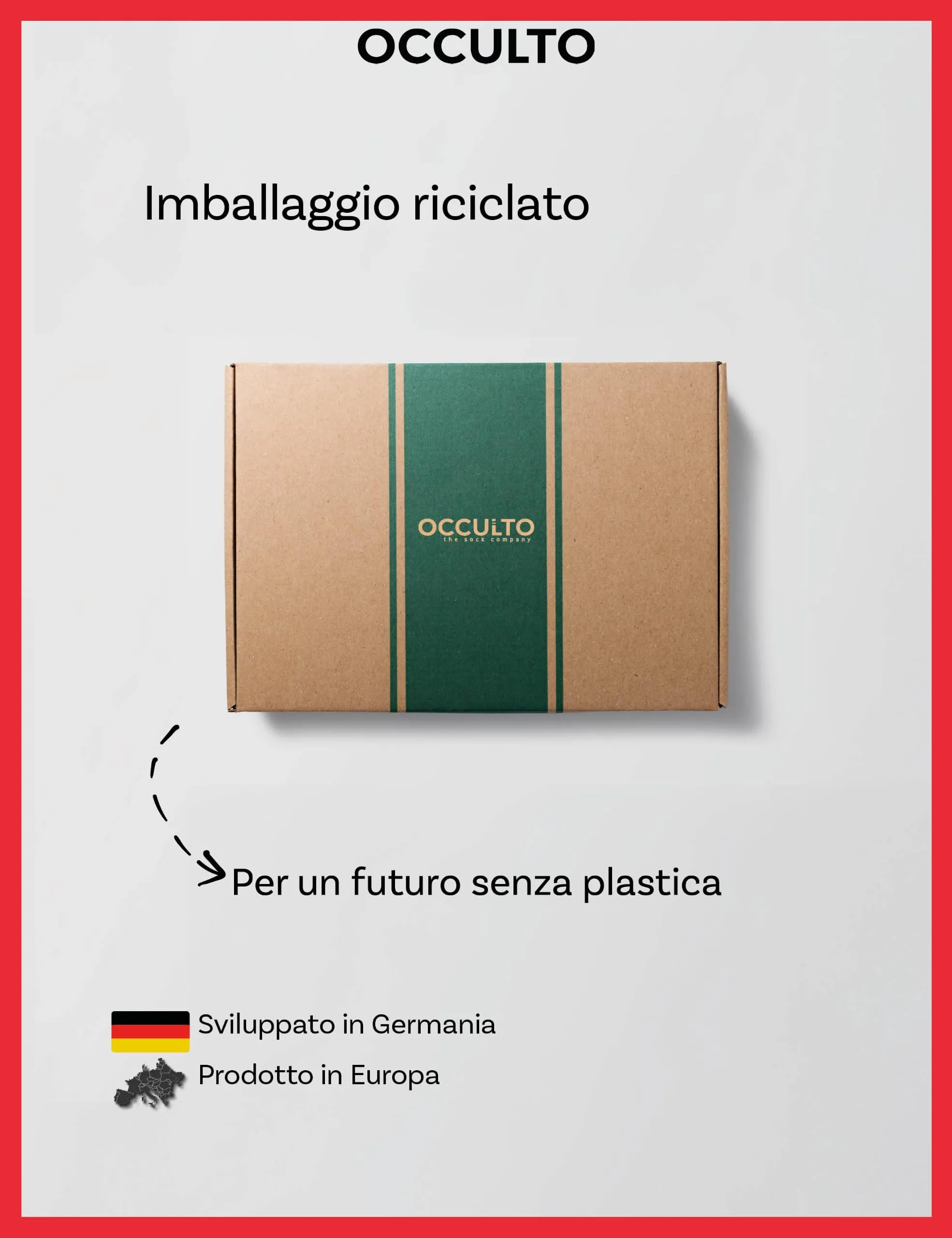 Occulto Calze Sci Termiche Donna, 2 Paia (1 Bianca, 1 Rossa), 39-42 - immagine 7