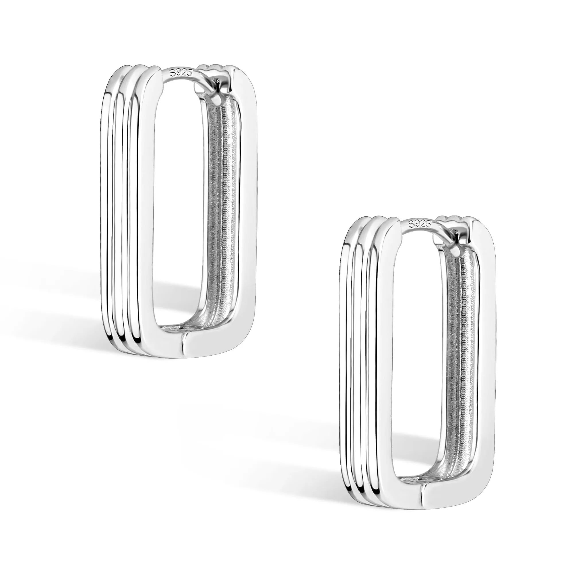 ALEXCRAFT Orecchini a Cerchio in Argento Ipoallergenici 13 mm - immagine 1