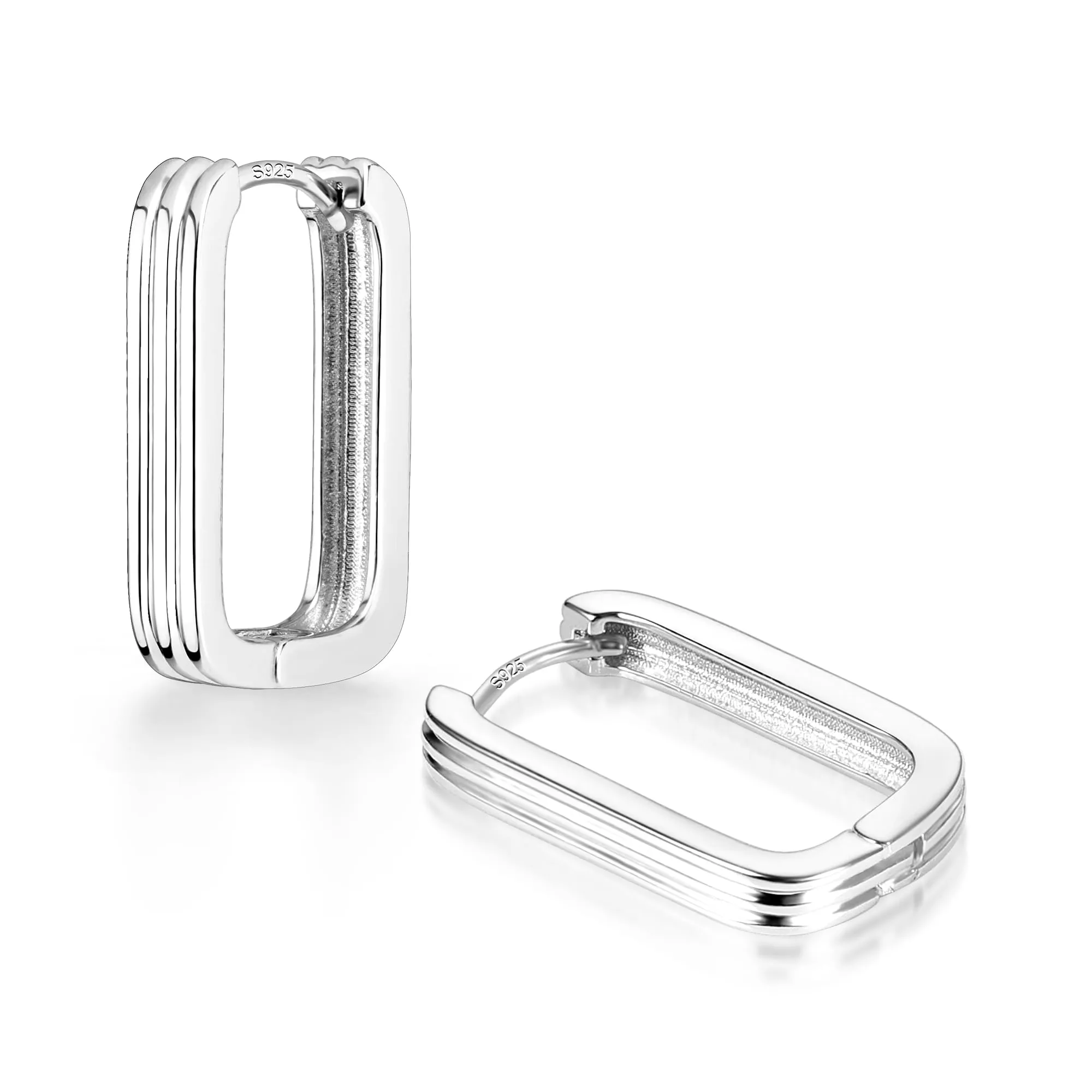 ALEXCRAFT Orecchini a Cerchio in Argento Ipoallergenici 13 mm - immagine 2