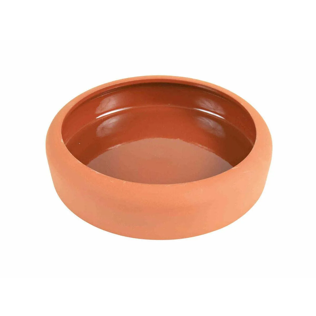 Trixie Ciotola in Ceramica con Bordo Arrotondato, 600 ml, Terracotta - immagine 1