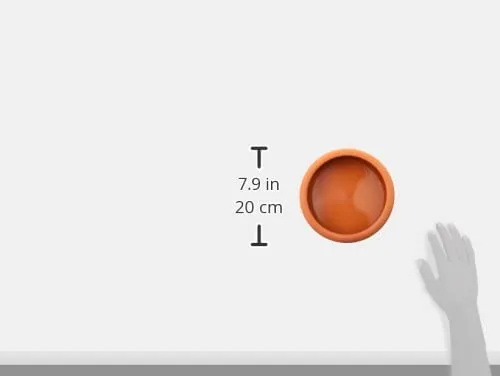 Trixie Ciotola in Ceramica con Bordo Arrotondato, 600 ml, Terracotta - immagine 3