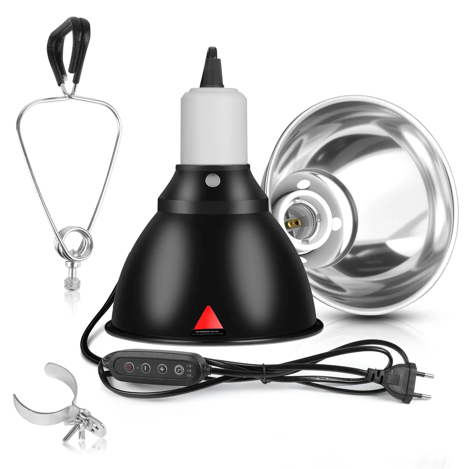 HOTUT Lampada Riscaldante UVA UVB per Tartarughe e Rettili con Timer e Temperatura Regolabile - immagine 1