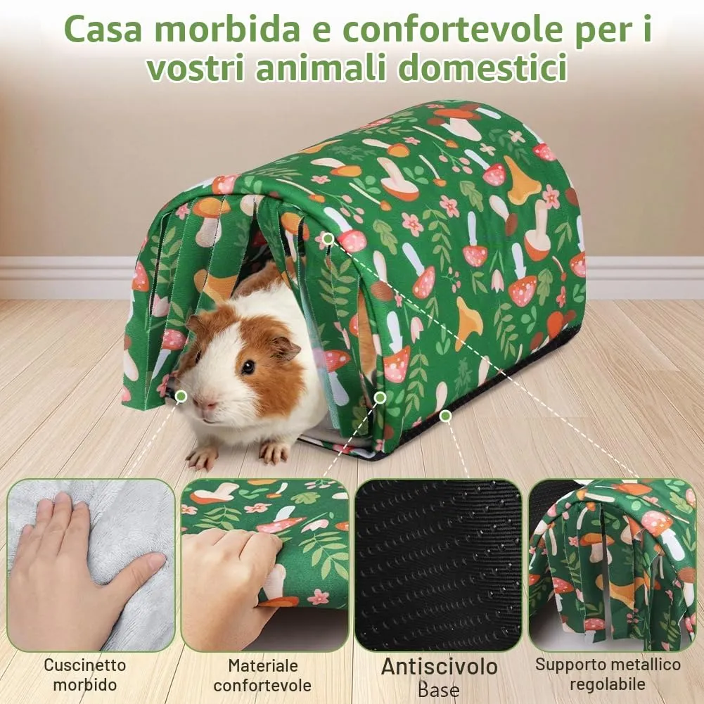 HOTUT Cuccia per Porcellini d'India, Criceti, Conigli Nani e Cincillà con Cuscino, Lavabile - immagine 3
