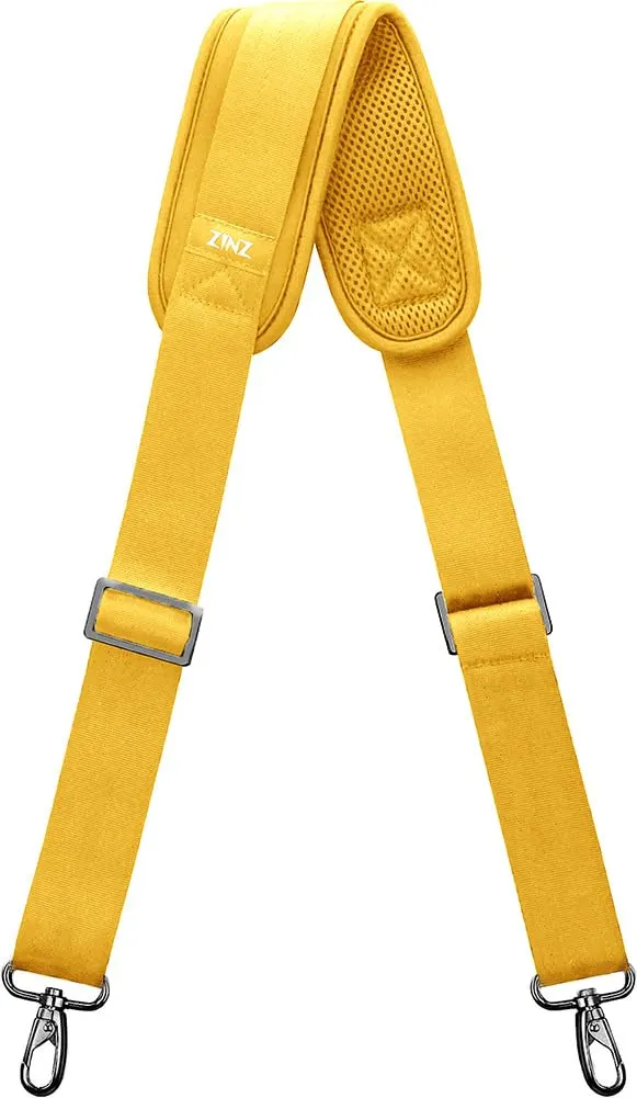 ZINZ Cinturino Regolabile con Imbottitura Fissa, Giallo, 57" - immagine 1