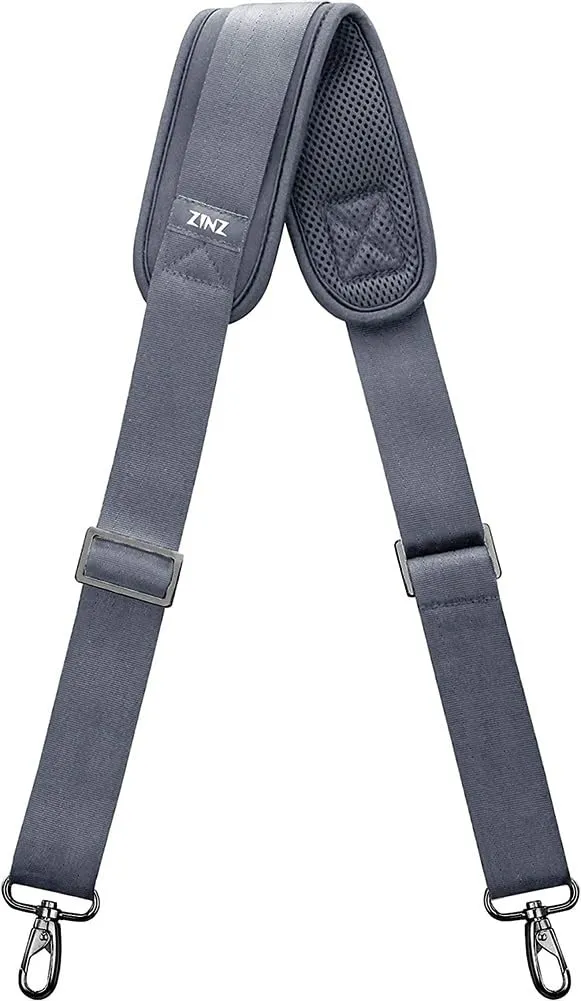ZINZ Cinturino Regolabile con Imbottitura Fissa, 57", Grigio Scuro - immagine 1