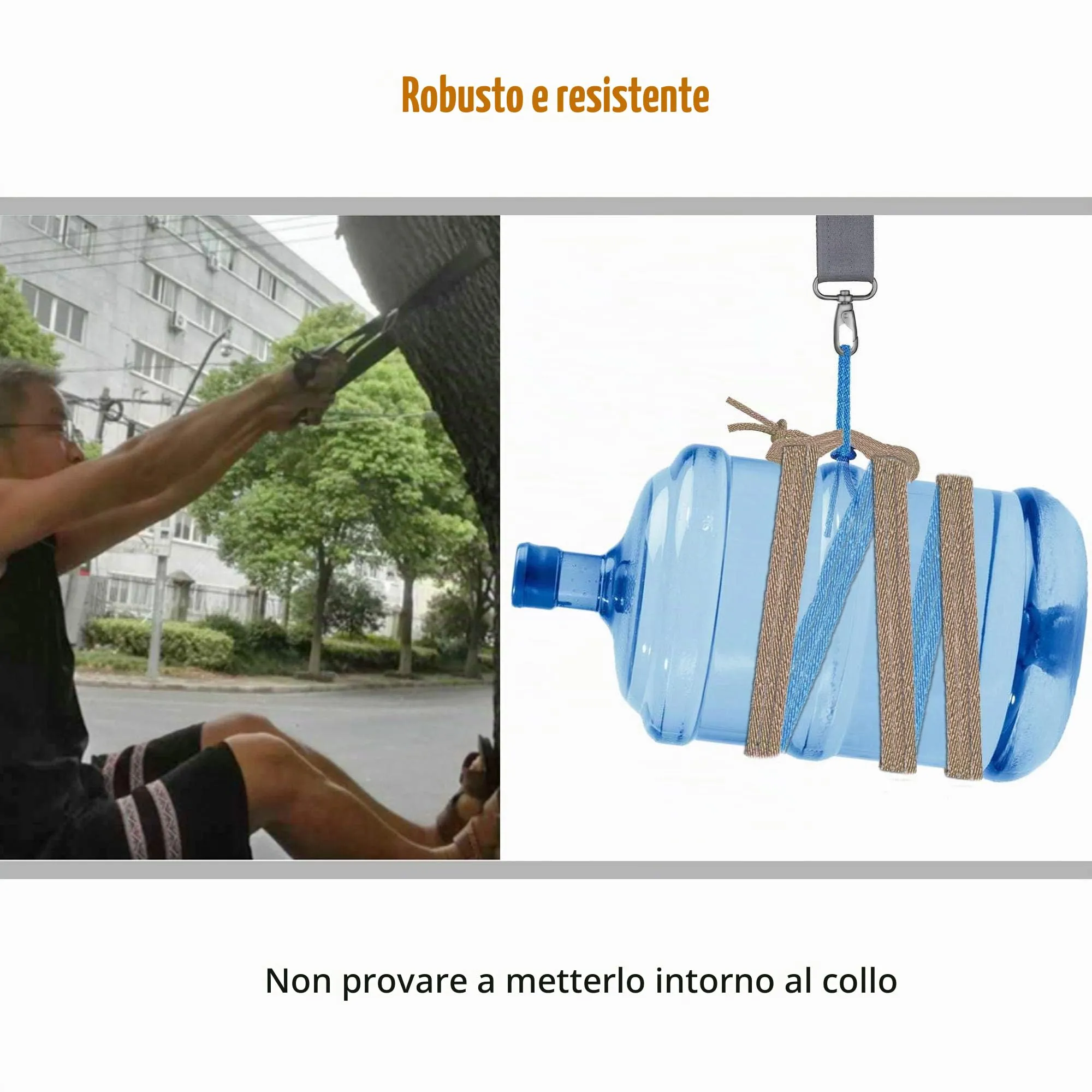 ZINZ Cinturino Regolabile con Imbottitura Fissa, 57", Grigio Scuro - immagine 6