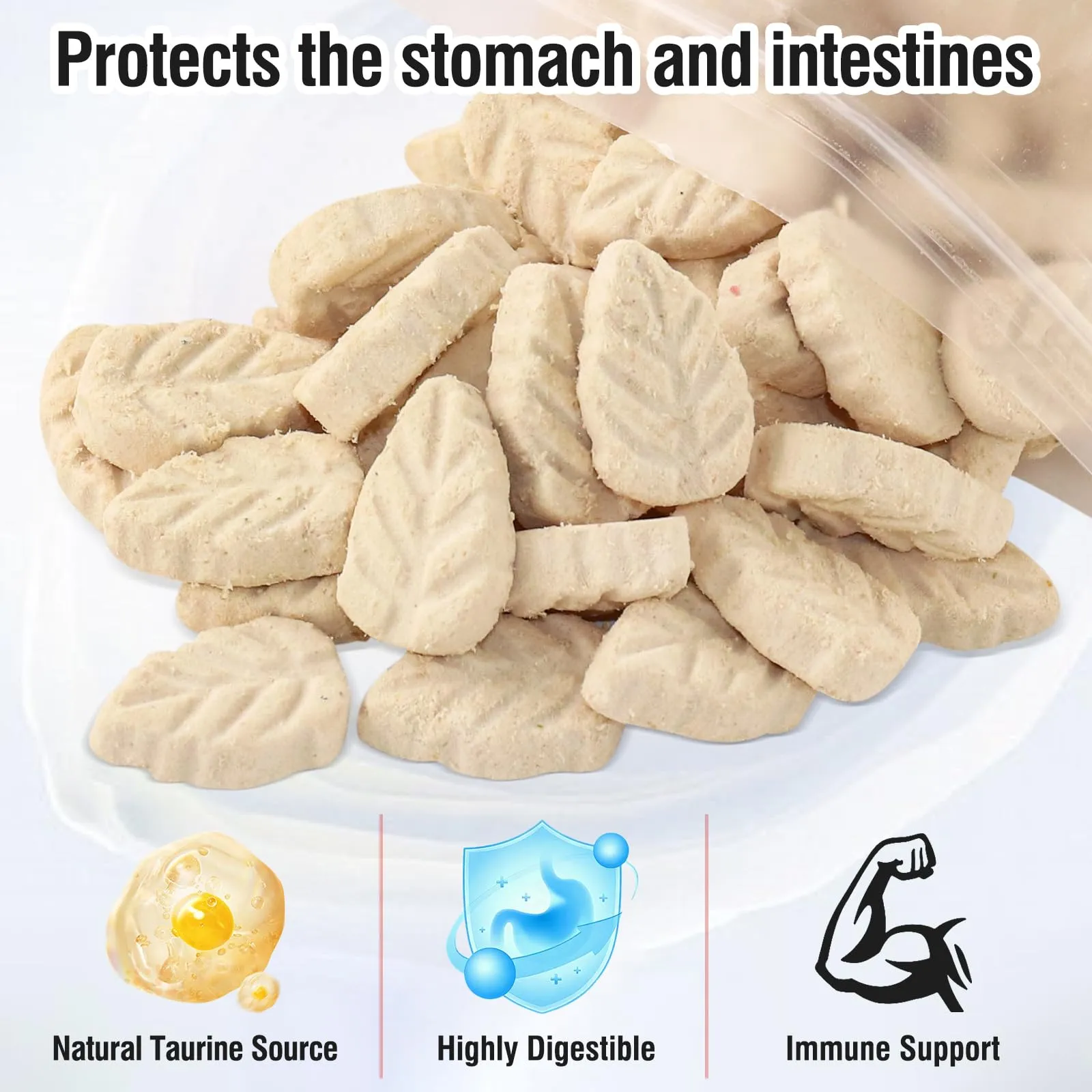 PUPPBUDD Bastoncini di Erba per Gatti con Pollo e Latte di Capra, Snack Dentali Liofilizzati, 50g - immagine 2