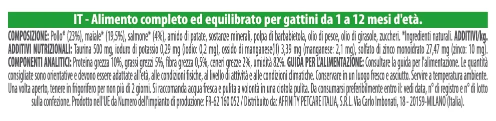 Trainer Natural Straccetti Cibo Umido per Gattini, Bocconcini in salsa con Salmone, 28 x 70g - immagine 4