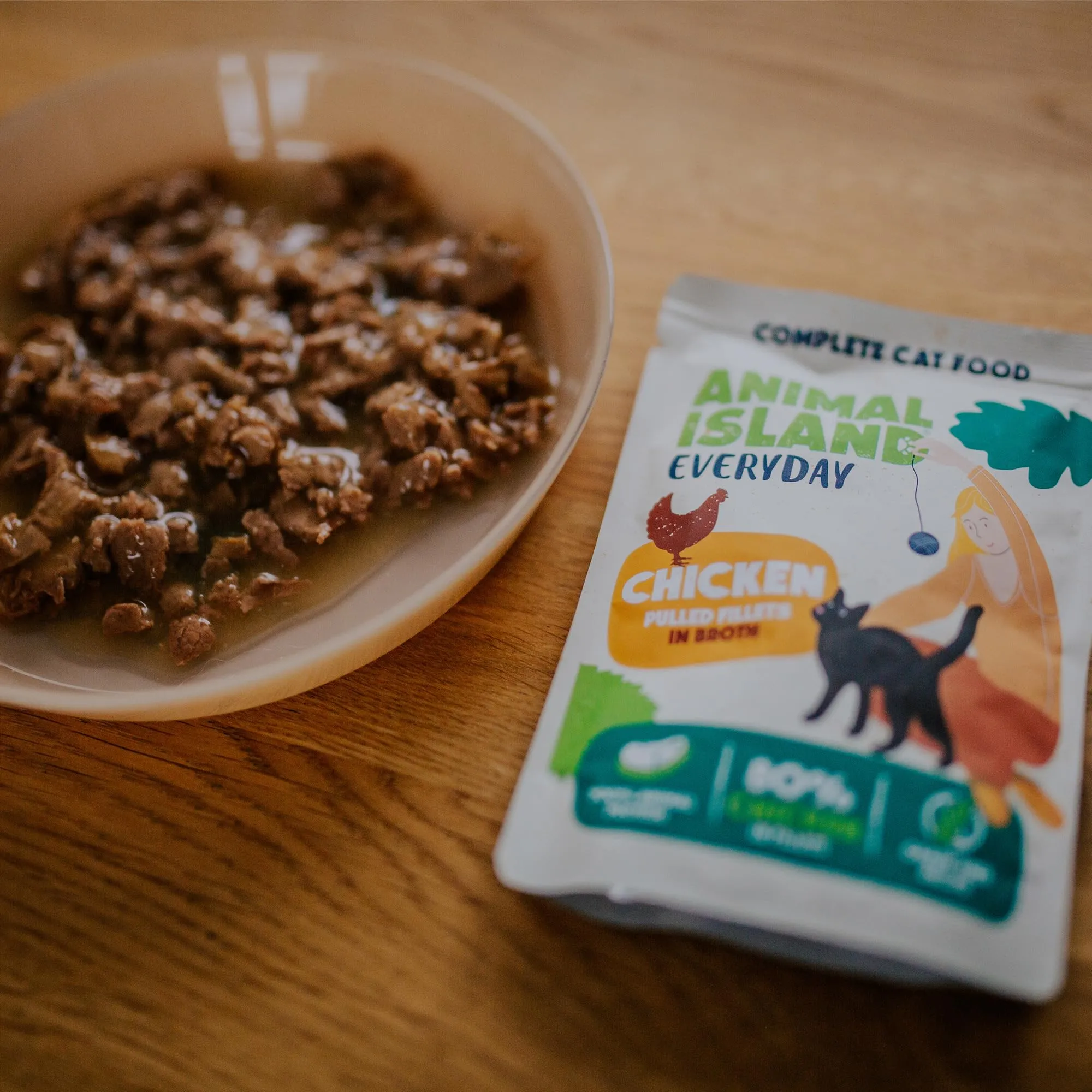 Animal Island Cibo Umido per Gatti Filetti di Pollo in Brodo Senza Cereali, 12 x 85g - immagine 8