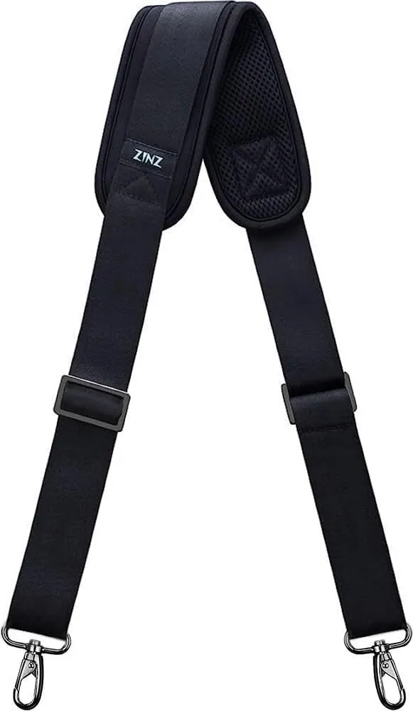 ZINZ Padded Adjustable Shoulder Bag Strap Replacement with D-ring, 79" (B01K01) - immagine 1