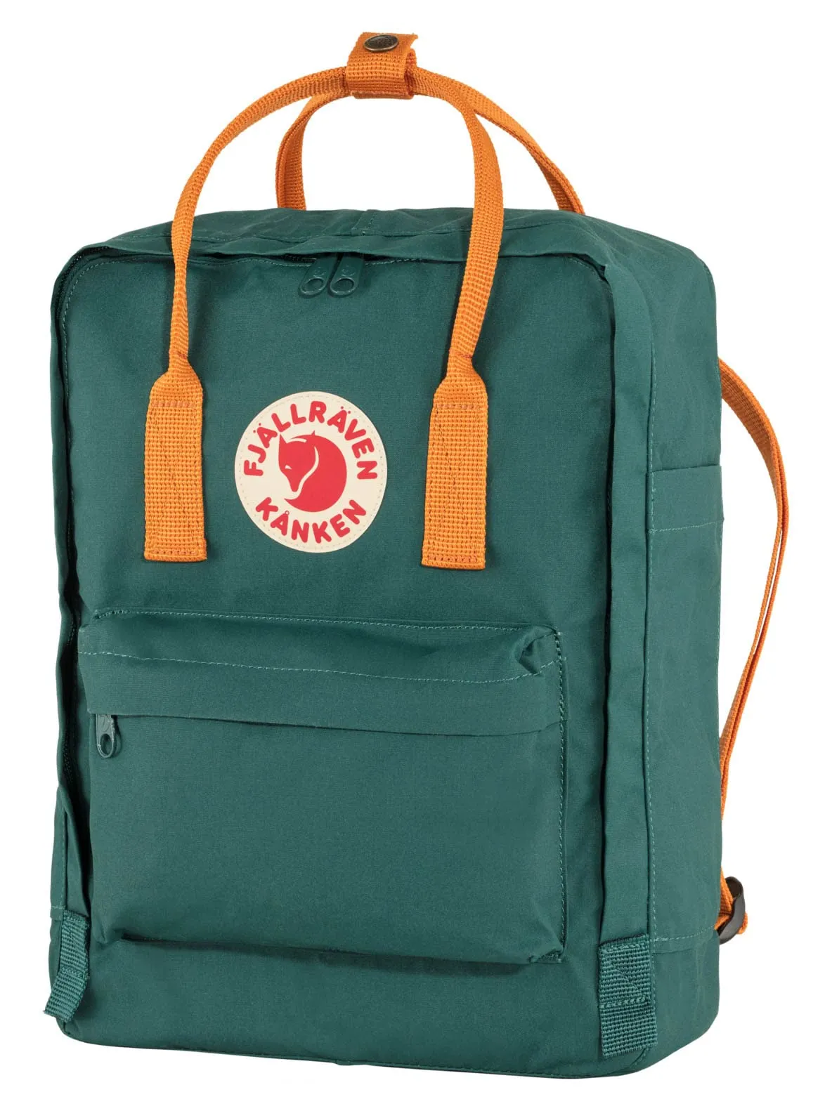 Fjällräven Kånken Zaino Sportivo Unisex Adulto, Arctic Green-spicy Orange, Taglia unica - immagine 4