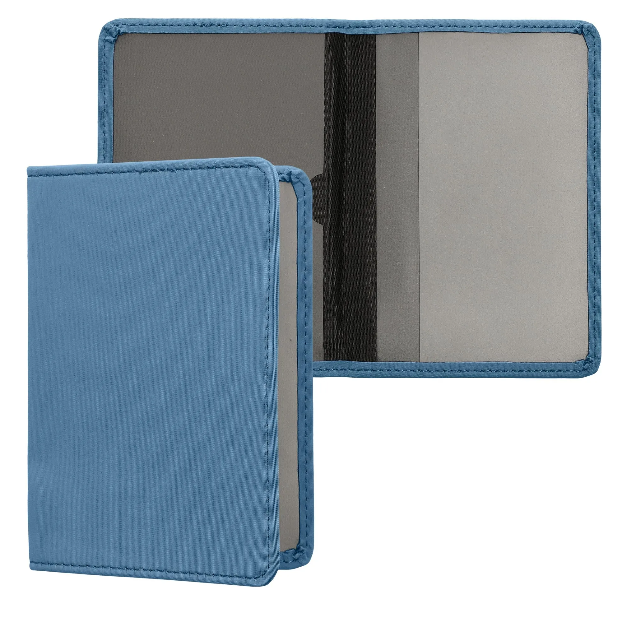 kwmobile Custodia in Neoprene per Libretto di Circolazione e Patente, Blu - immagine 1