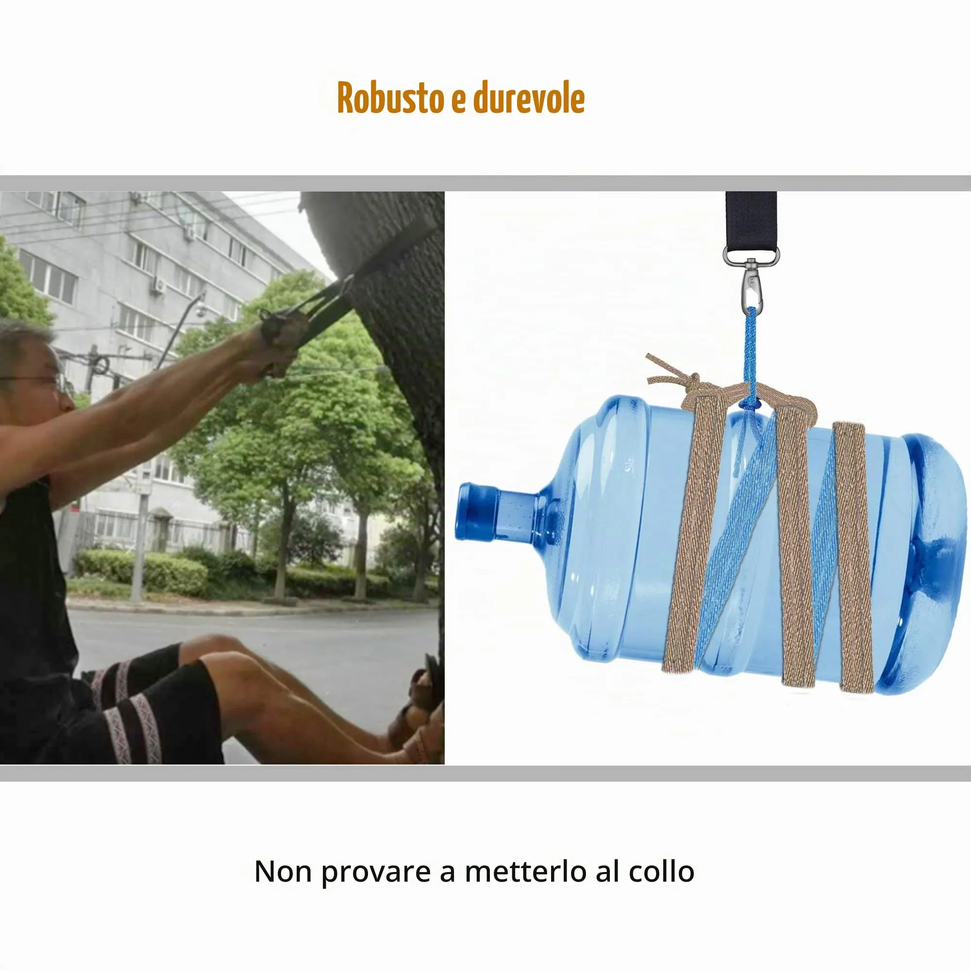 ZINZ Cinturino Regolabile con Imbottitura Fissa, 200cm, Nero - immagine 6