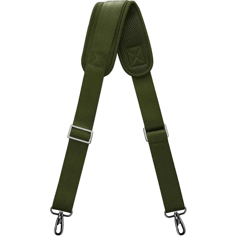 ZINZ Cinturino Regolabile con Imbottitura Fissa, 57", Verde Militare - immagine 1