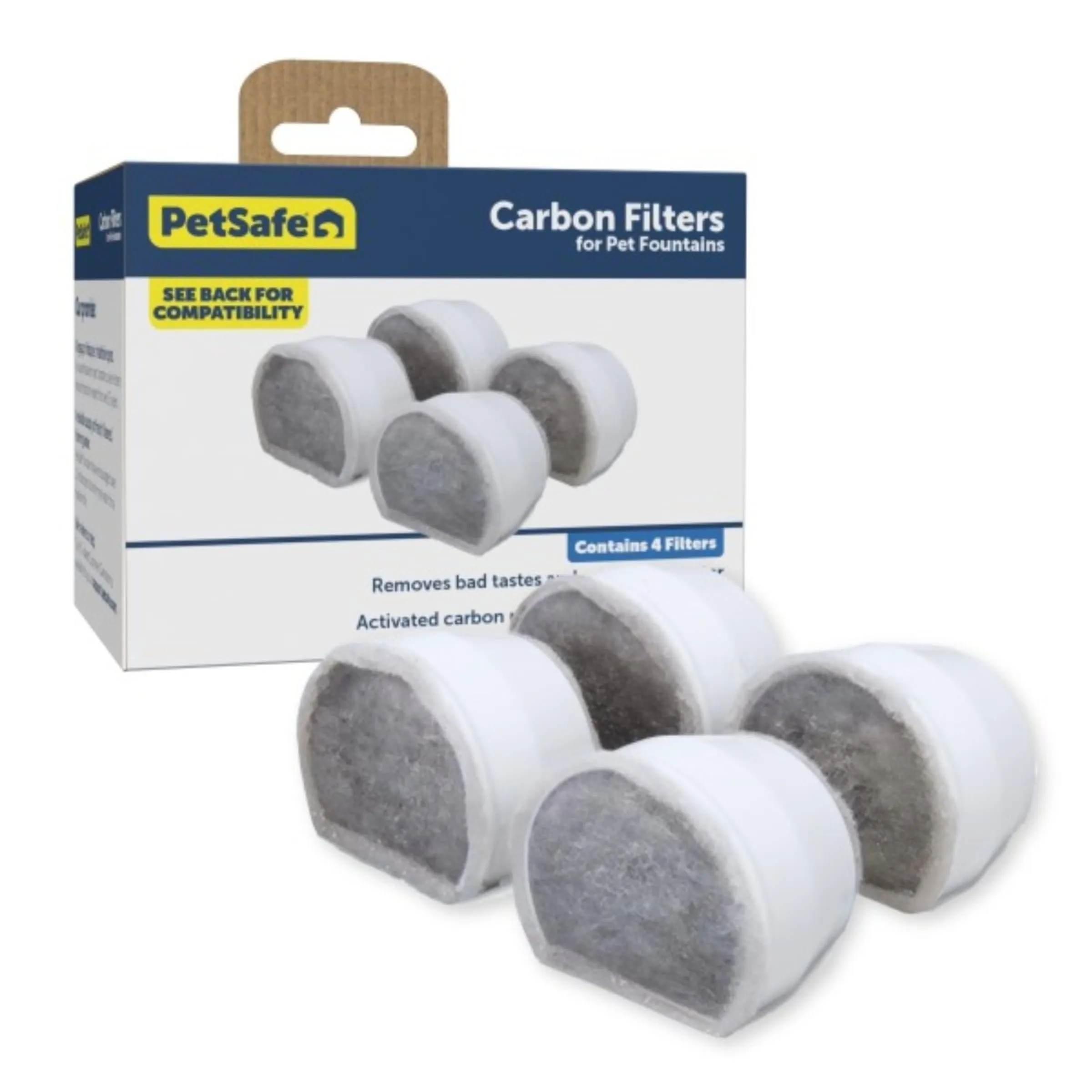 PetSafe PAC19-14088 Filtri a Carboni Attivi per Fontane Drinkwell in Ceramica, Confezione da 4 - immagine 2